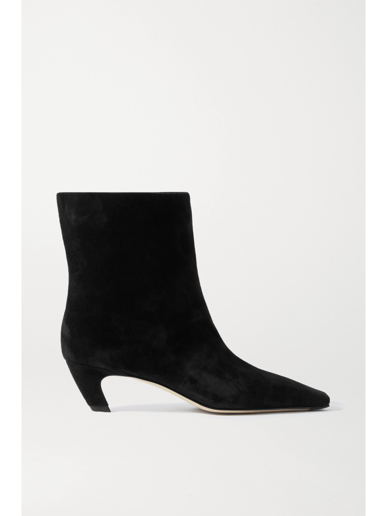 KHAITE Arizona Suede Ankle Boots