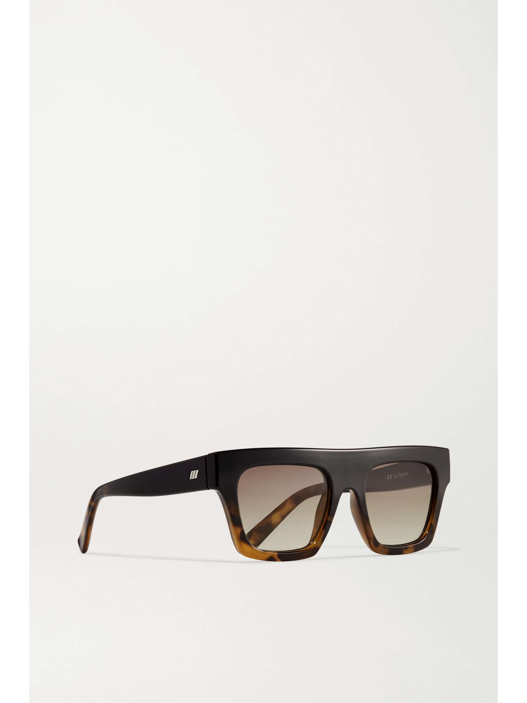 LE SPECS Subdimension D-frame tortoiseshell acetate sunglasses