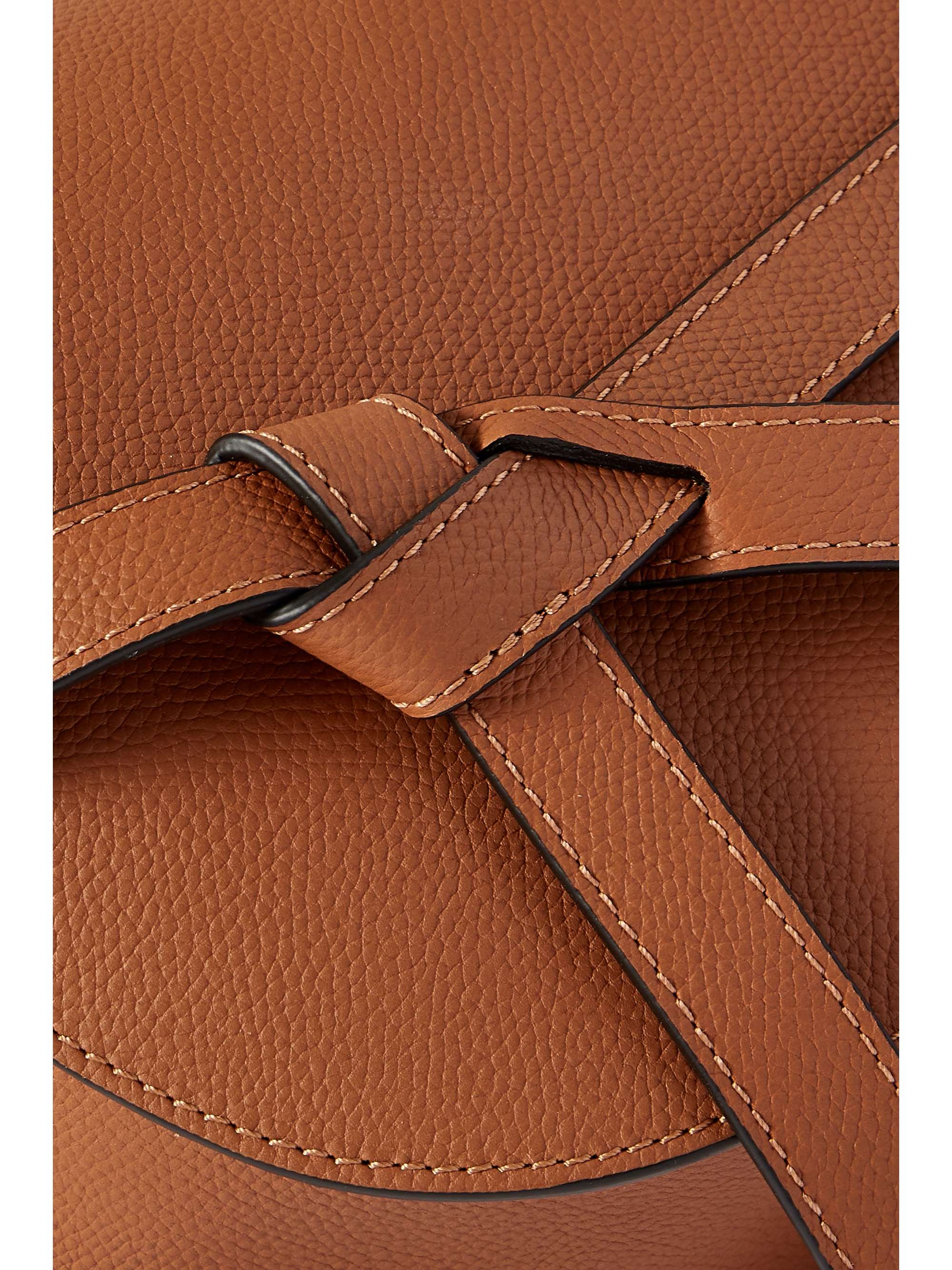 LOEWE Gate small textured-leather shoulder bag