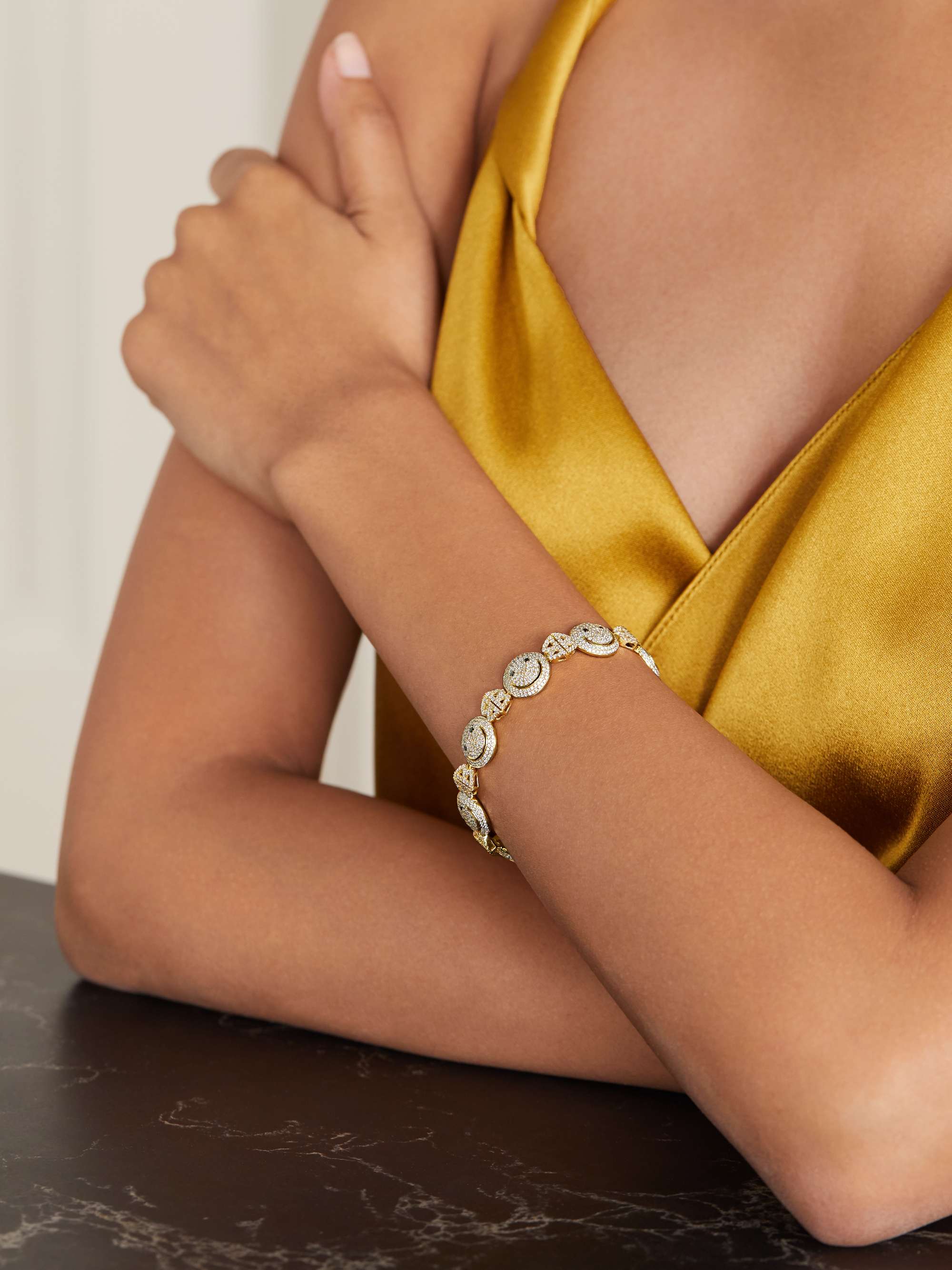 LORRAINE SCHWARTZ 18-karat gold diamond bracelet