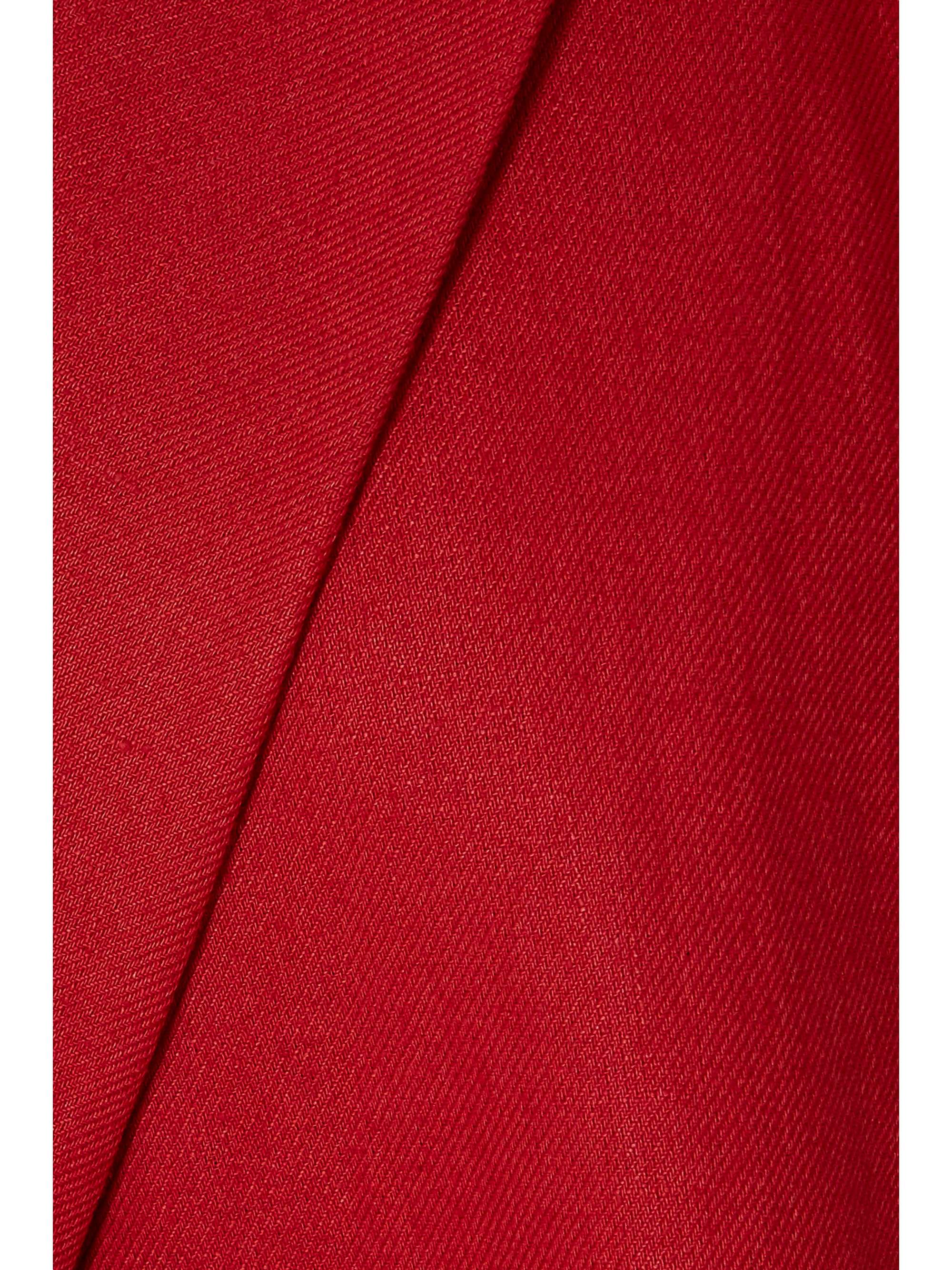 LORO PIANA Belted linen blazer