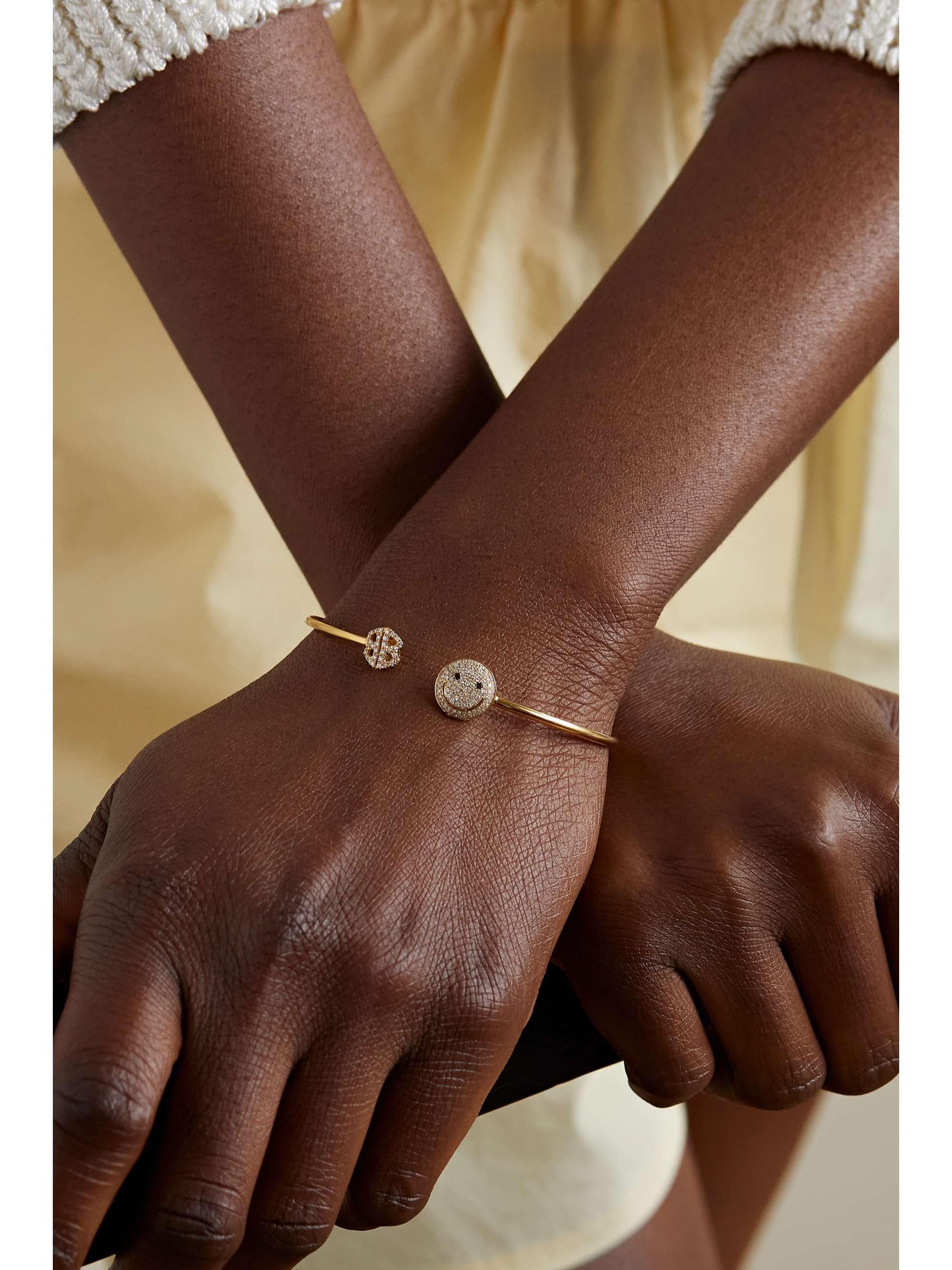 LORRAINE SCHWARTZ 18-karat gold diamond cuff