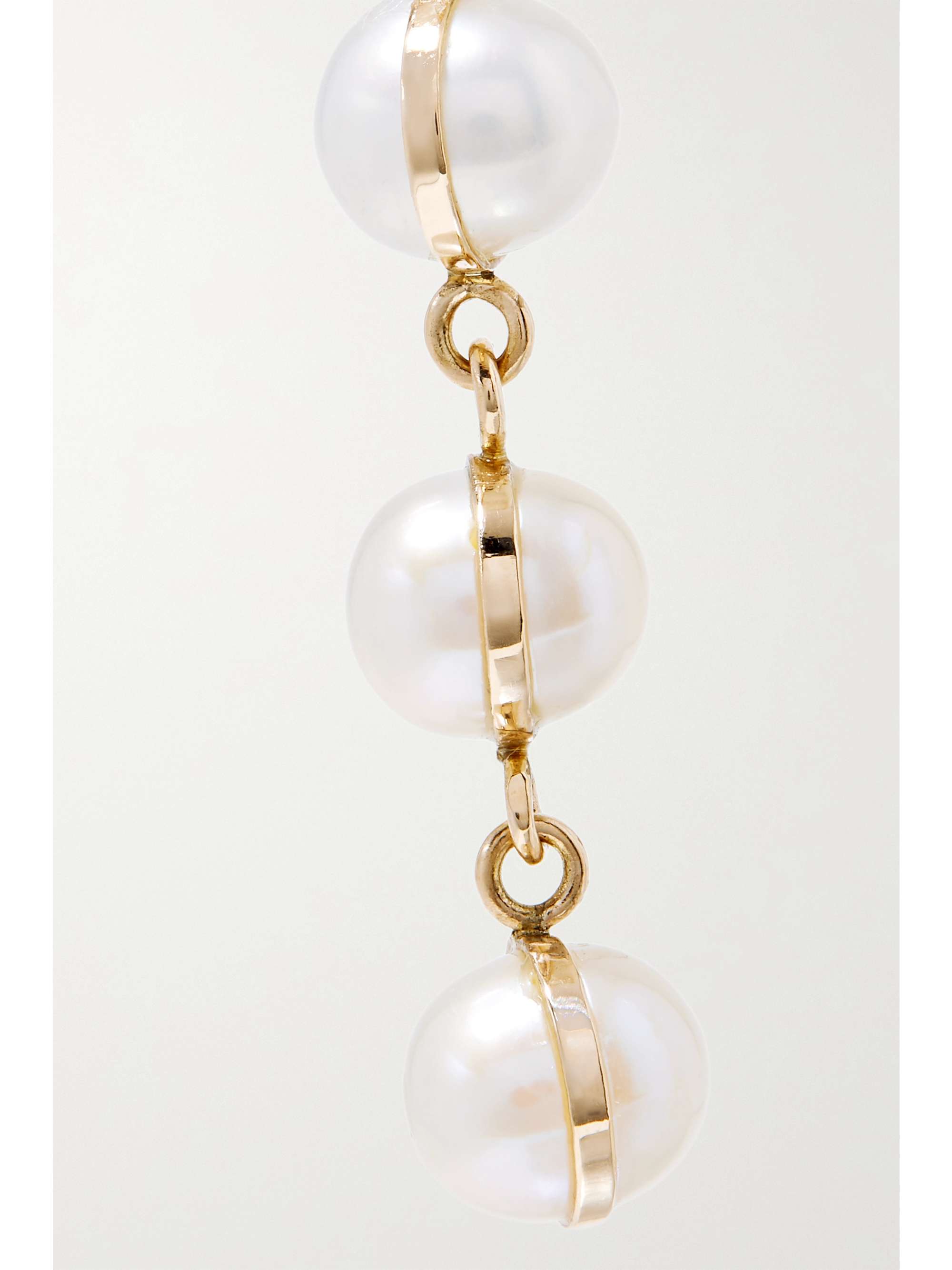 MELISSA JOY MANNING Ohrringe aus 14 Karat Gold mit Perlen