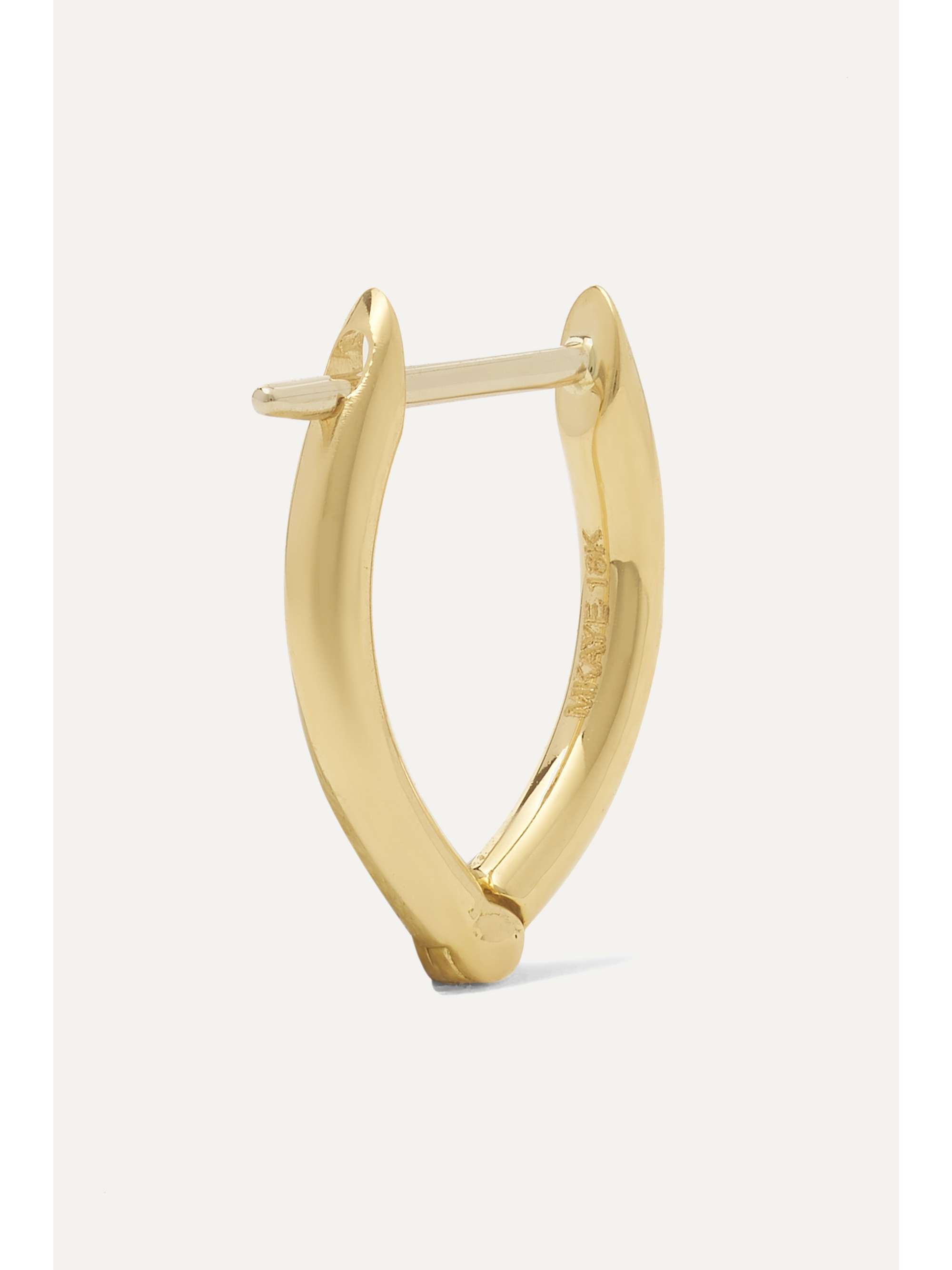 MELISSA KAYE Cristina small 18-karat gold earrings