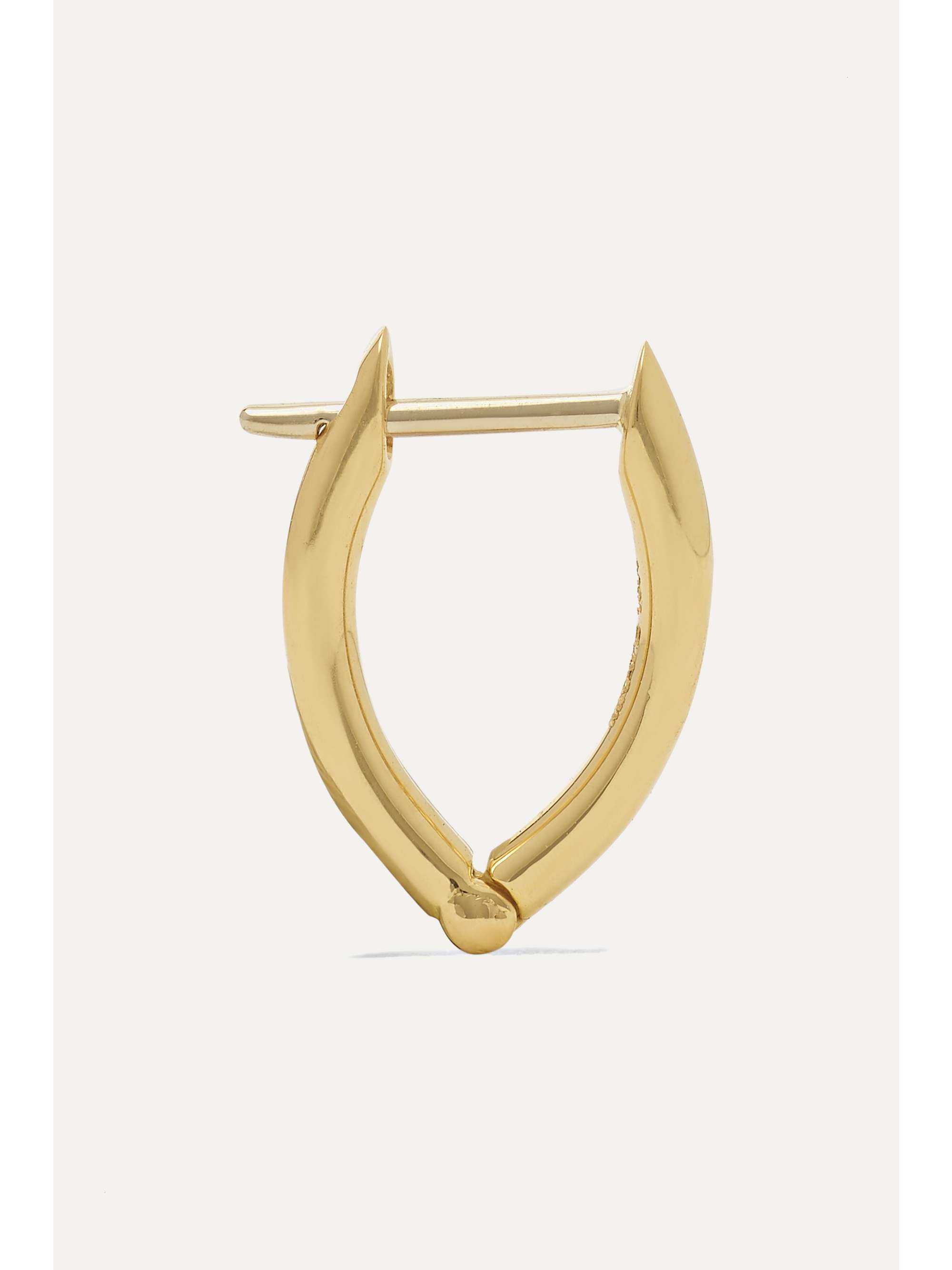 MELISSA KAYE Cristina small 18-karat gold earrings