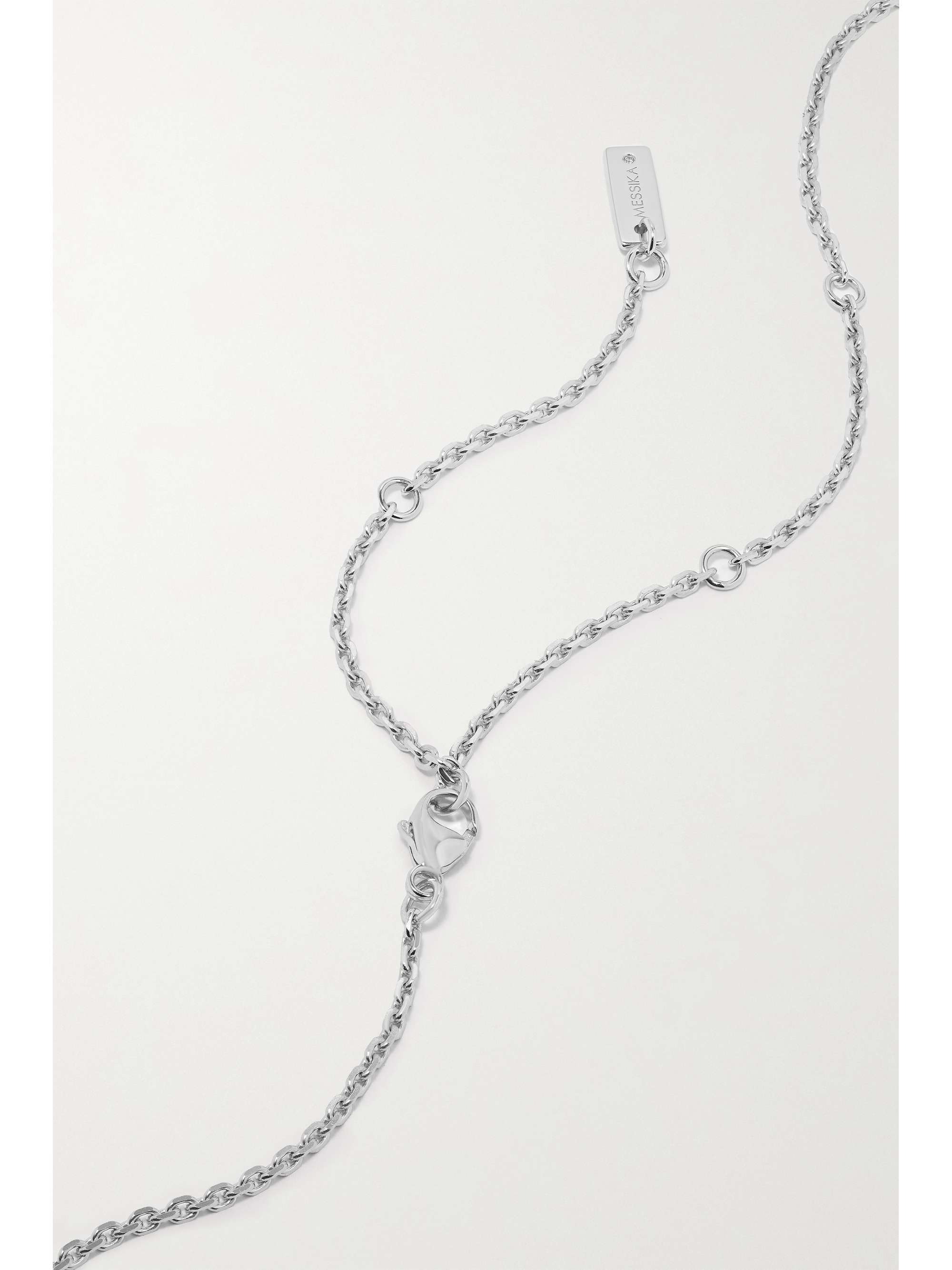 MESSIKA Lucky Move 18-karat white gold diamond necklace | NET-A-PORTER