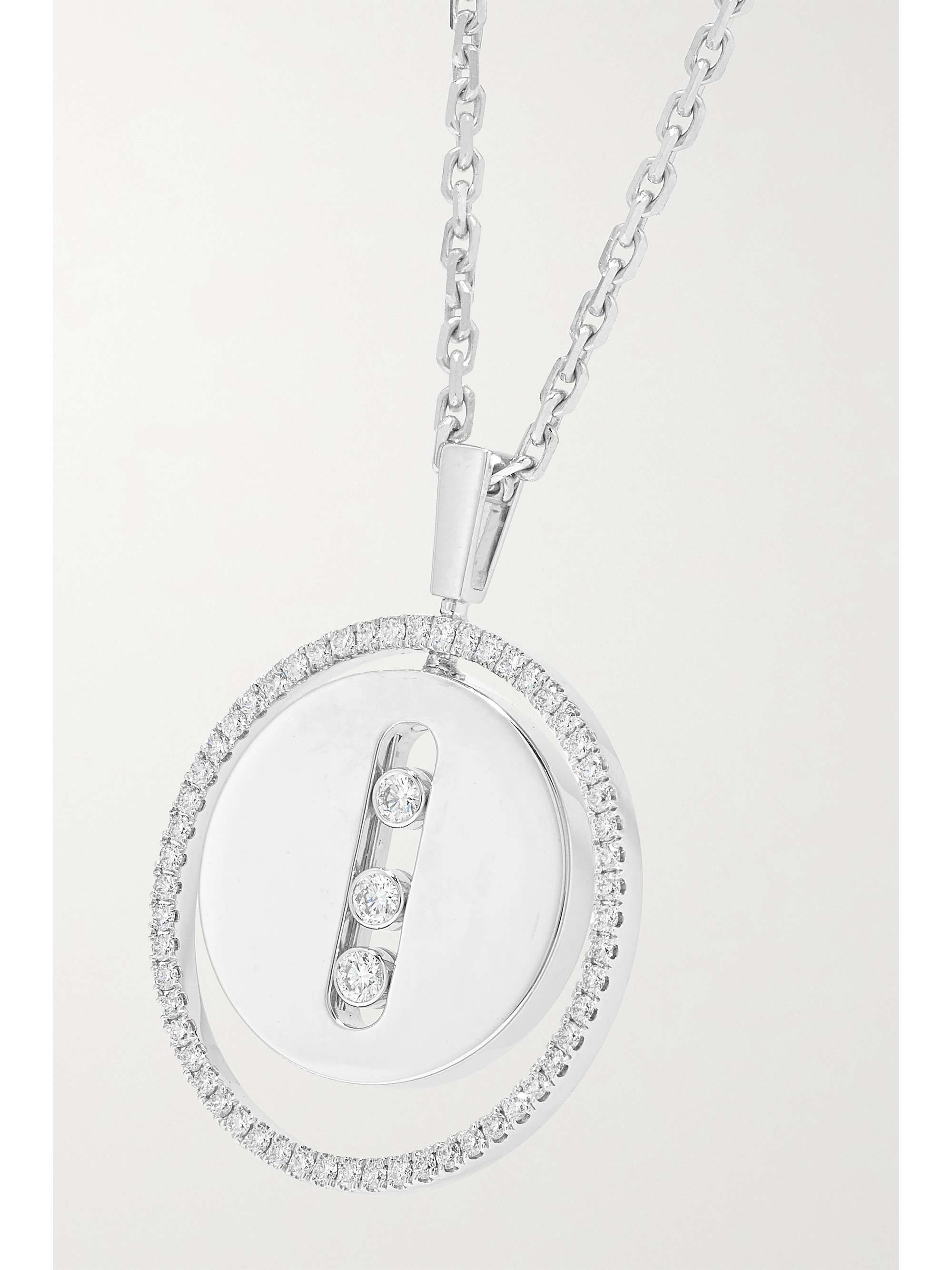 MESSIKA Lucky Eye 18-karat white gold diamond necklace