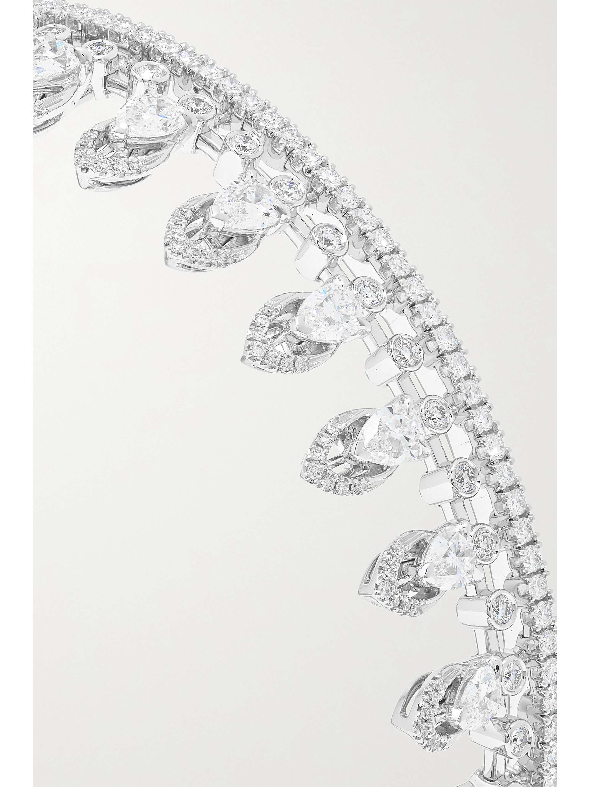 MESSIKA Bracelet en or blanc 18 carats et diamants Skinny