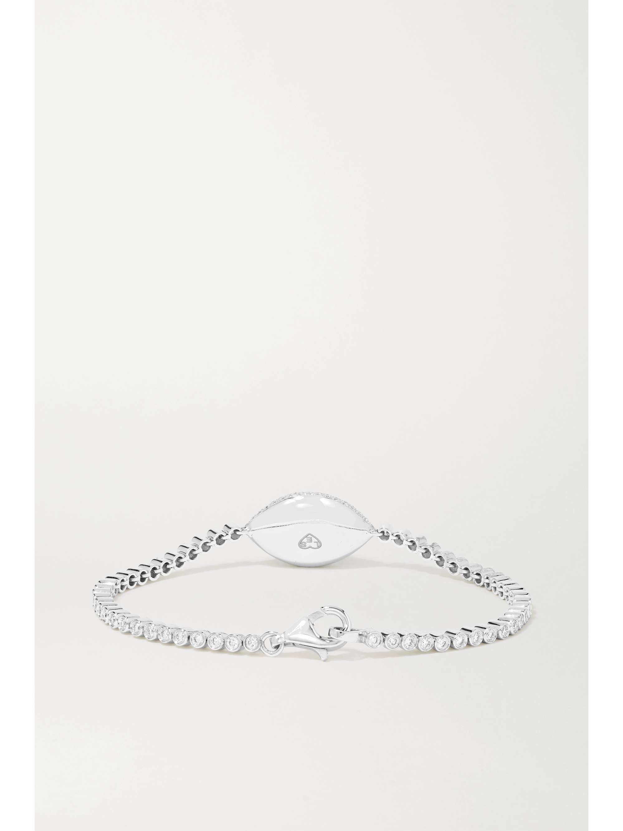 LORRAINE SCHWARTZ Against Evil Eye 18-karat rose gold, topaz and diamond bracelet