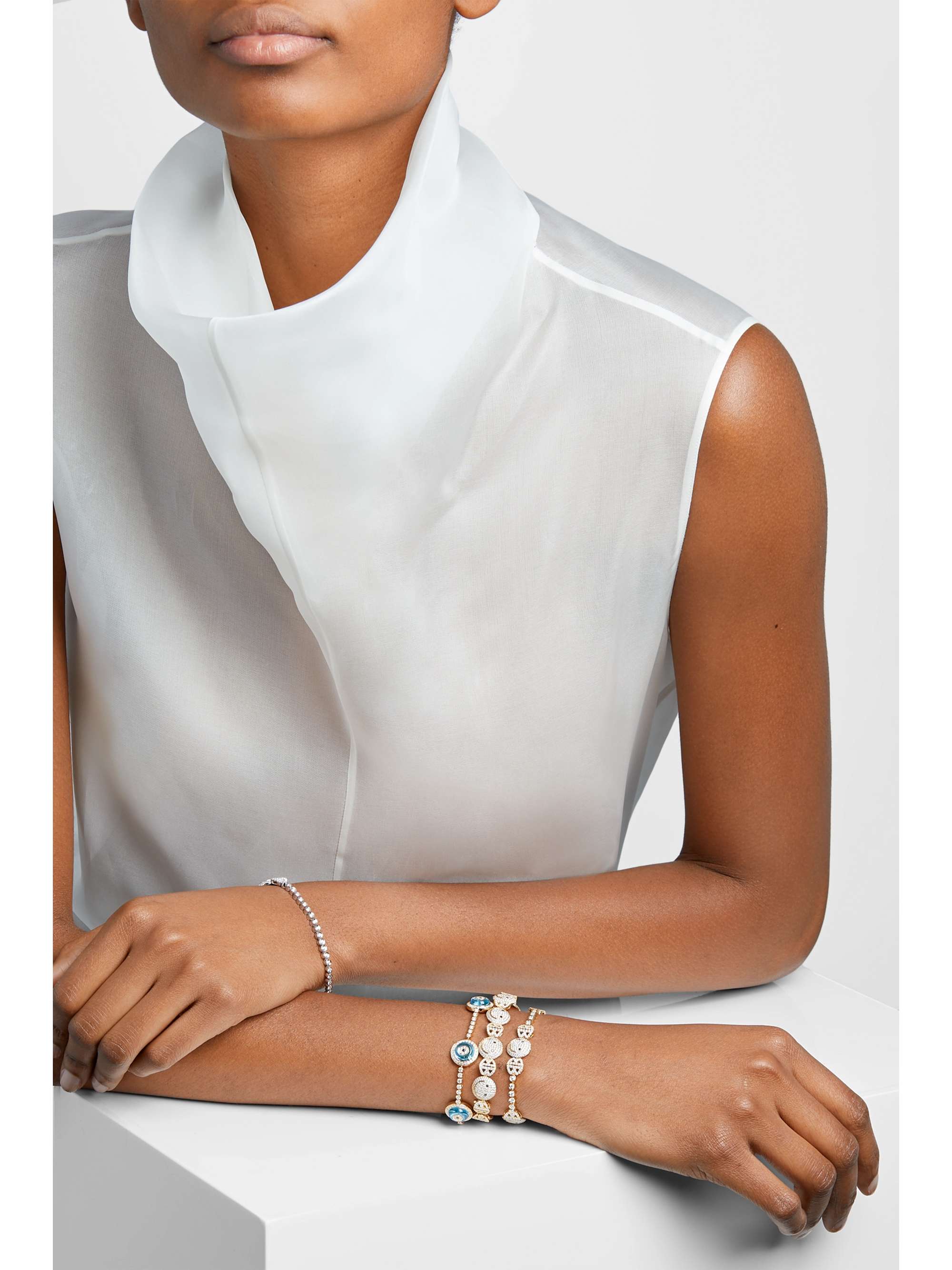 LORRAINE SCHWARTZ 18-karat rose gold diamond bracelet