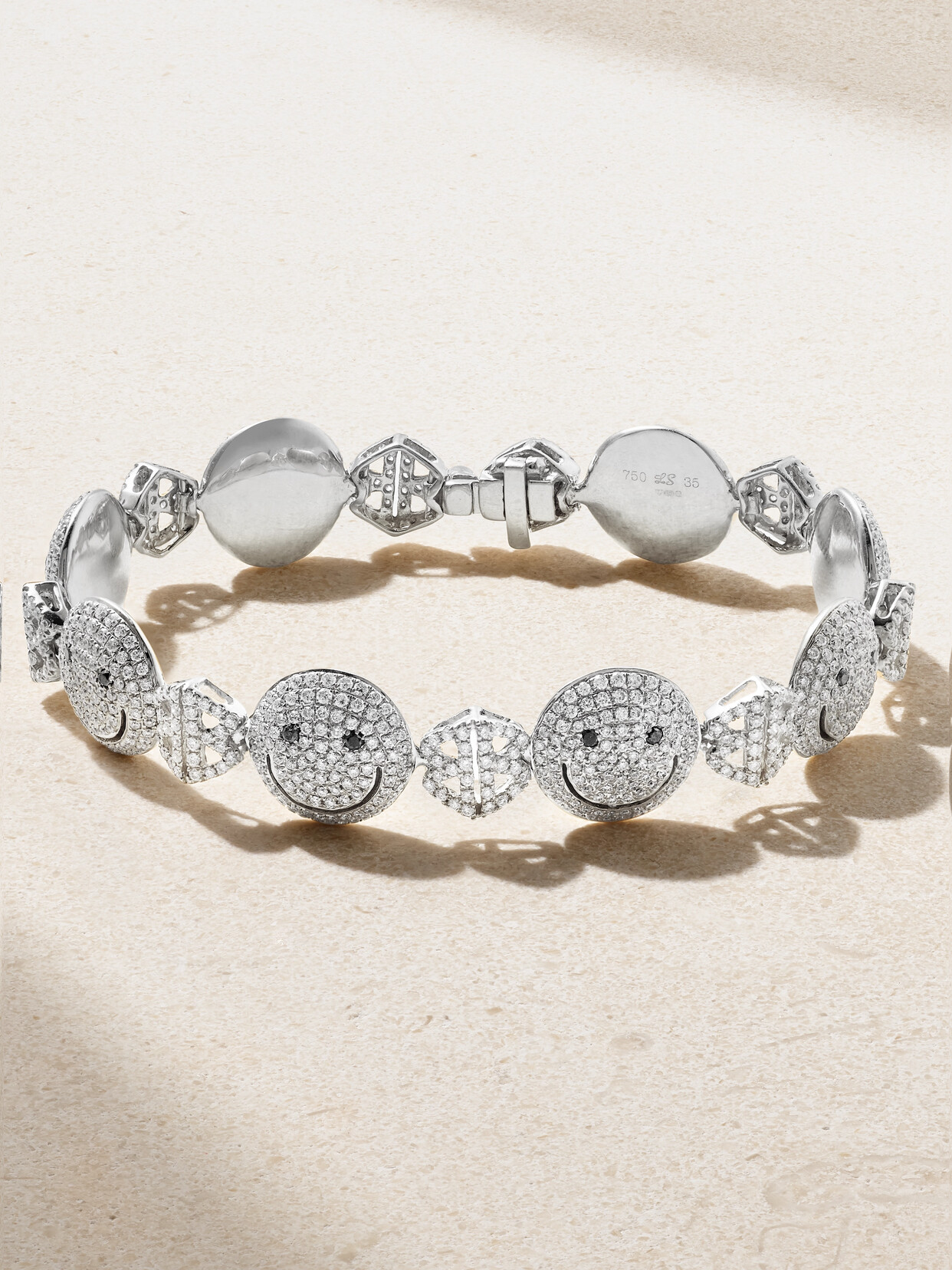 LORRAINE SCHWARTZ 18-KARAT WHITE GOLD DIAMOND BRACELET