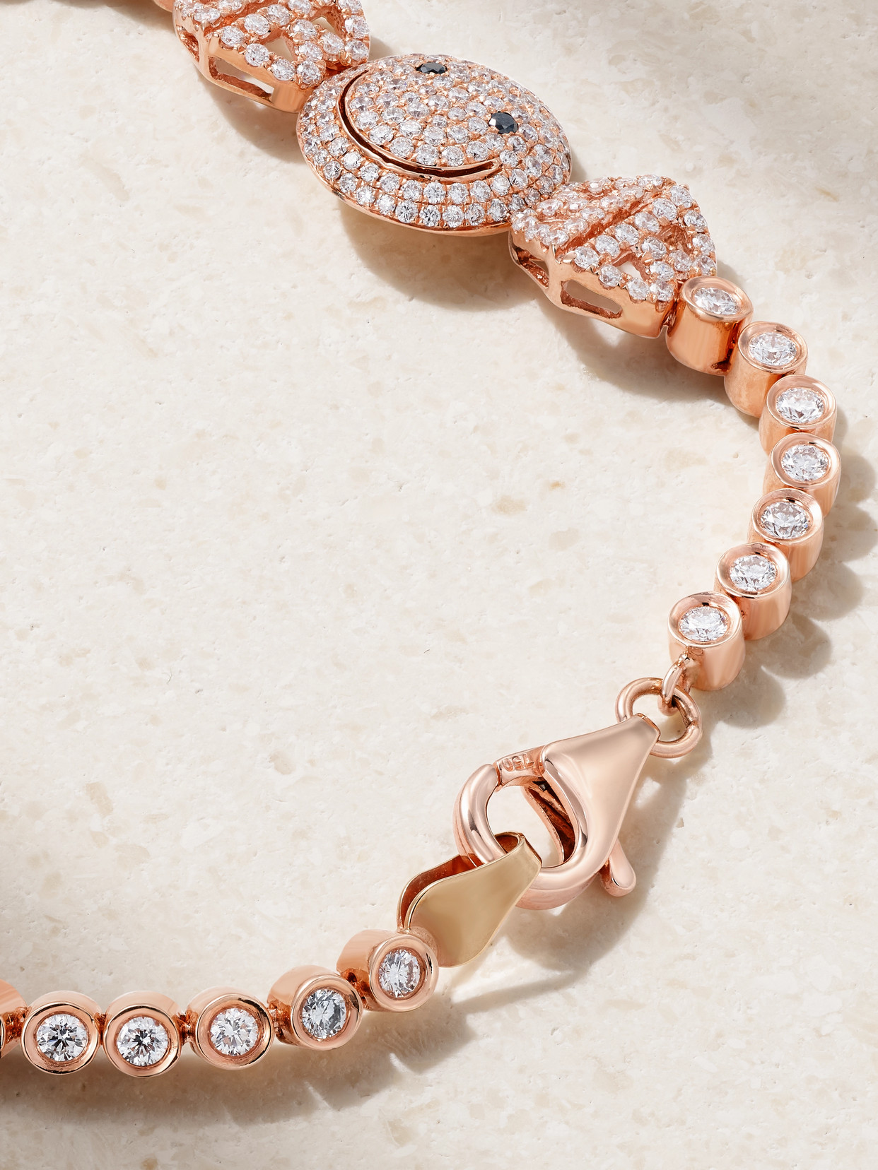 LORRAINE SCHWARTZ 18-KARAT ROSE GOLD DIAMOND BRACELET