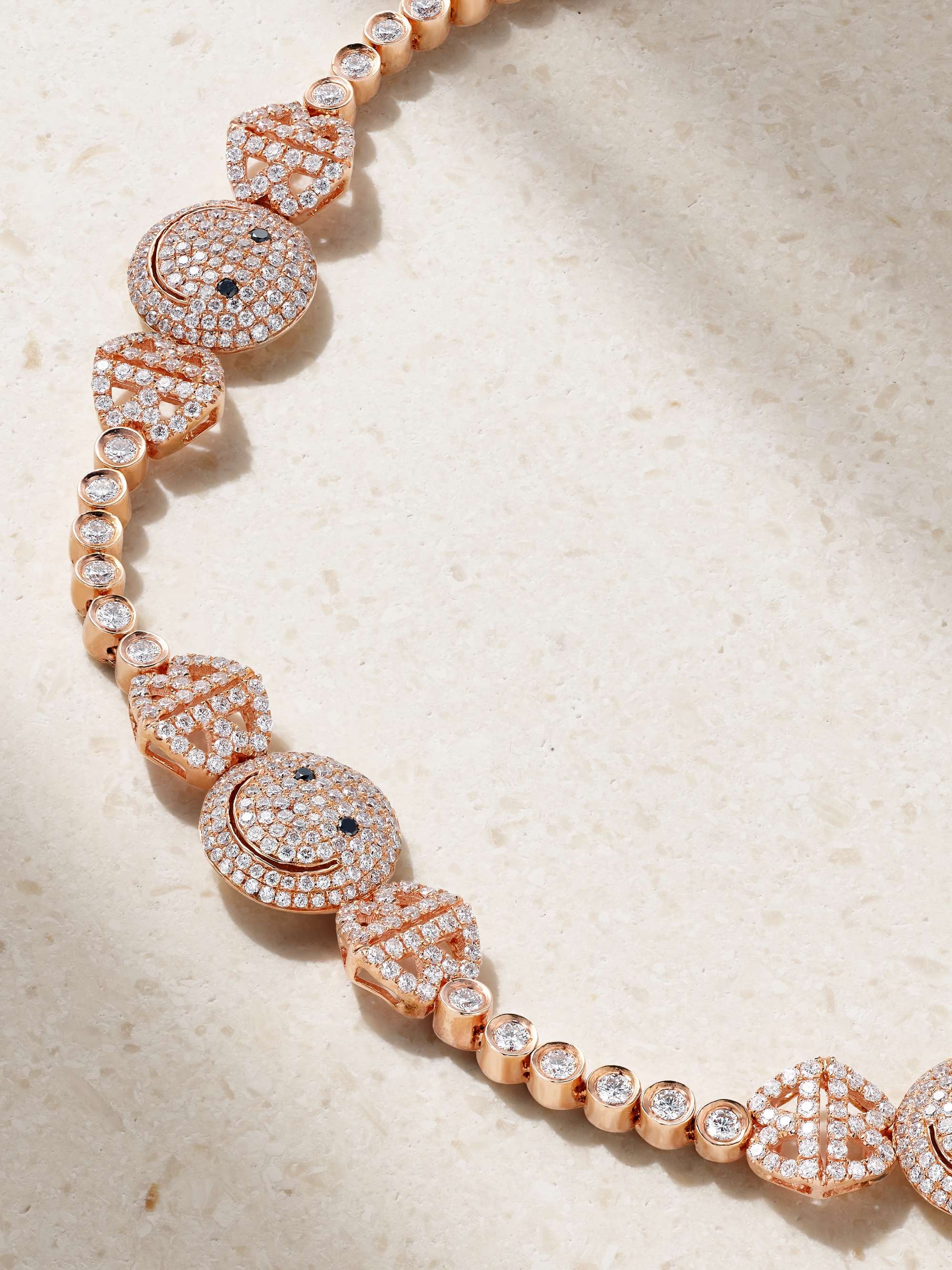 LORRAINE SCHWARTZ 18-karat rose gold diamond bracelet