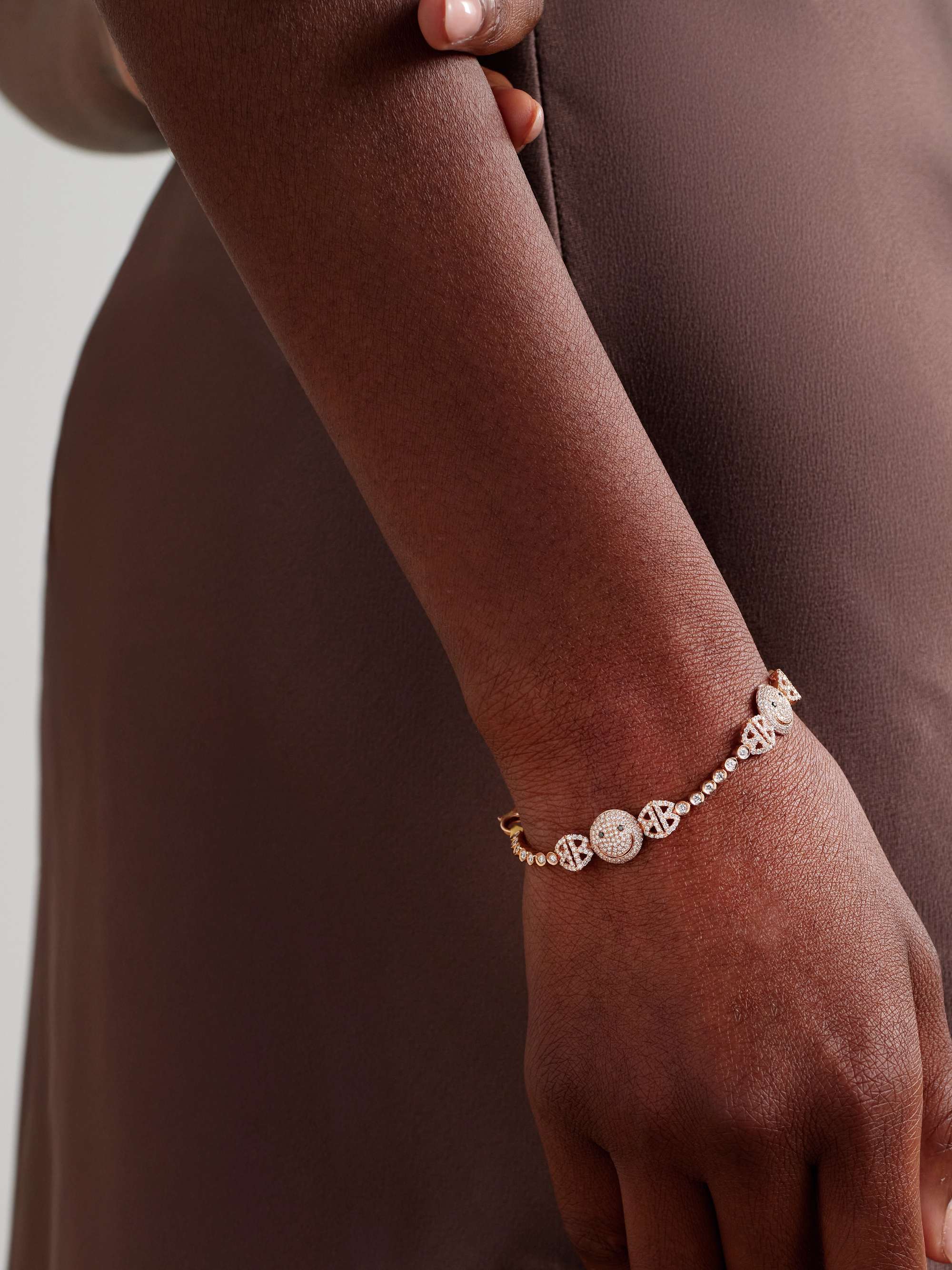 LORRAINE SCHWARTZ 18-karat rose gold diamond bracelet