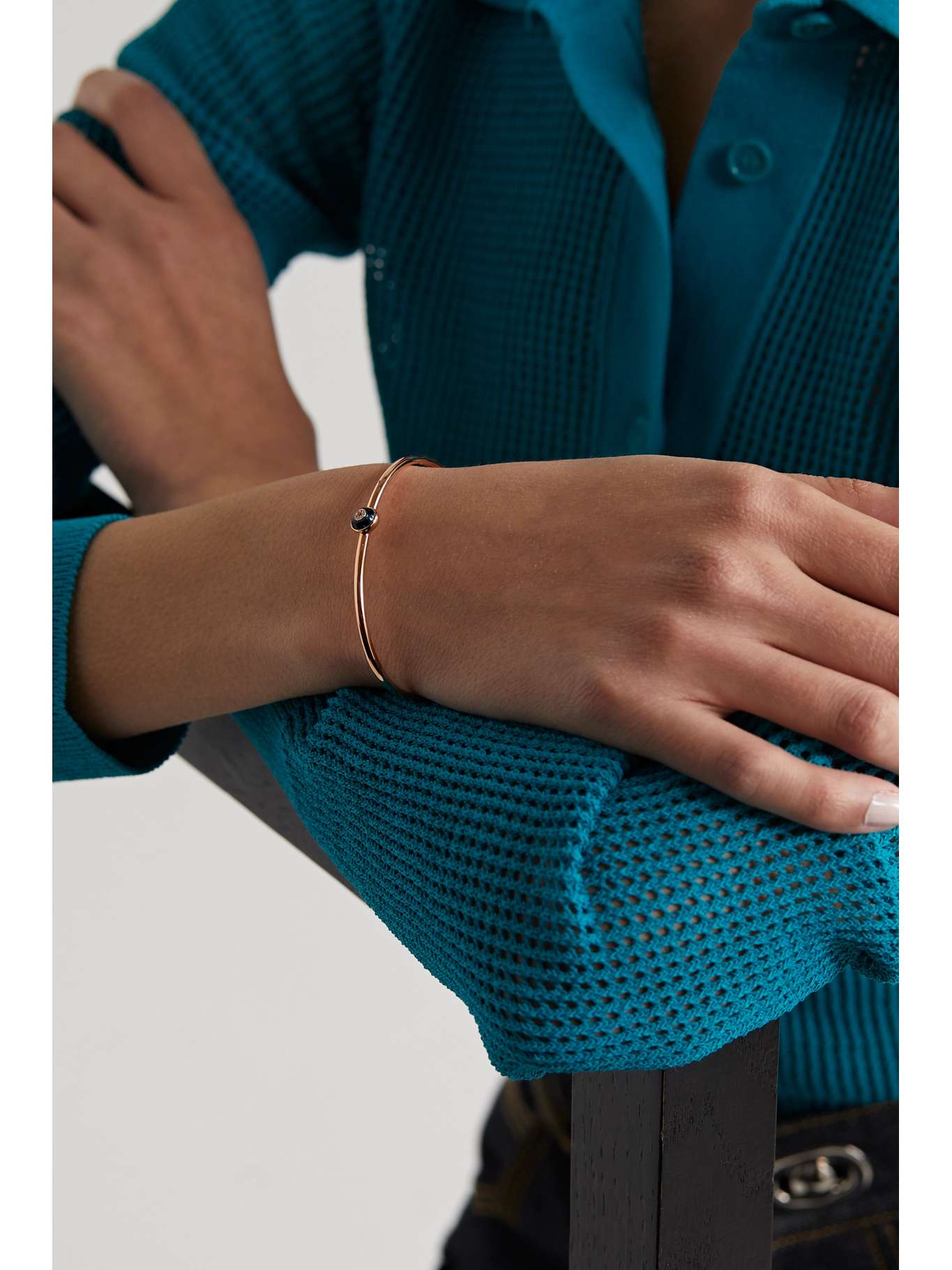 LORRAINE SCHWARTZ Against Evil Eye 18-karat gold, topaz and diamond