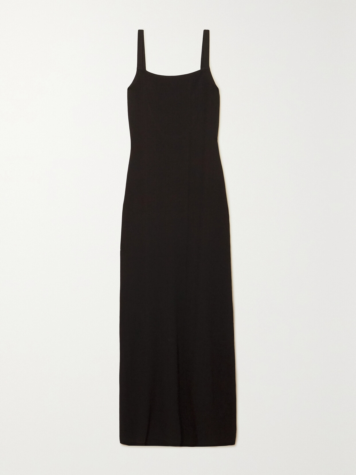 Matteau Open-back Stretch-knit Maxi Dress - Black