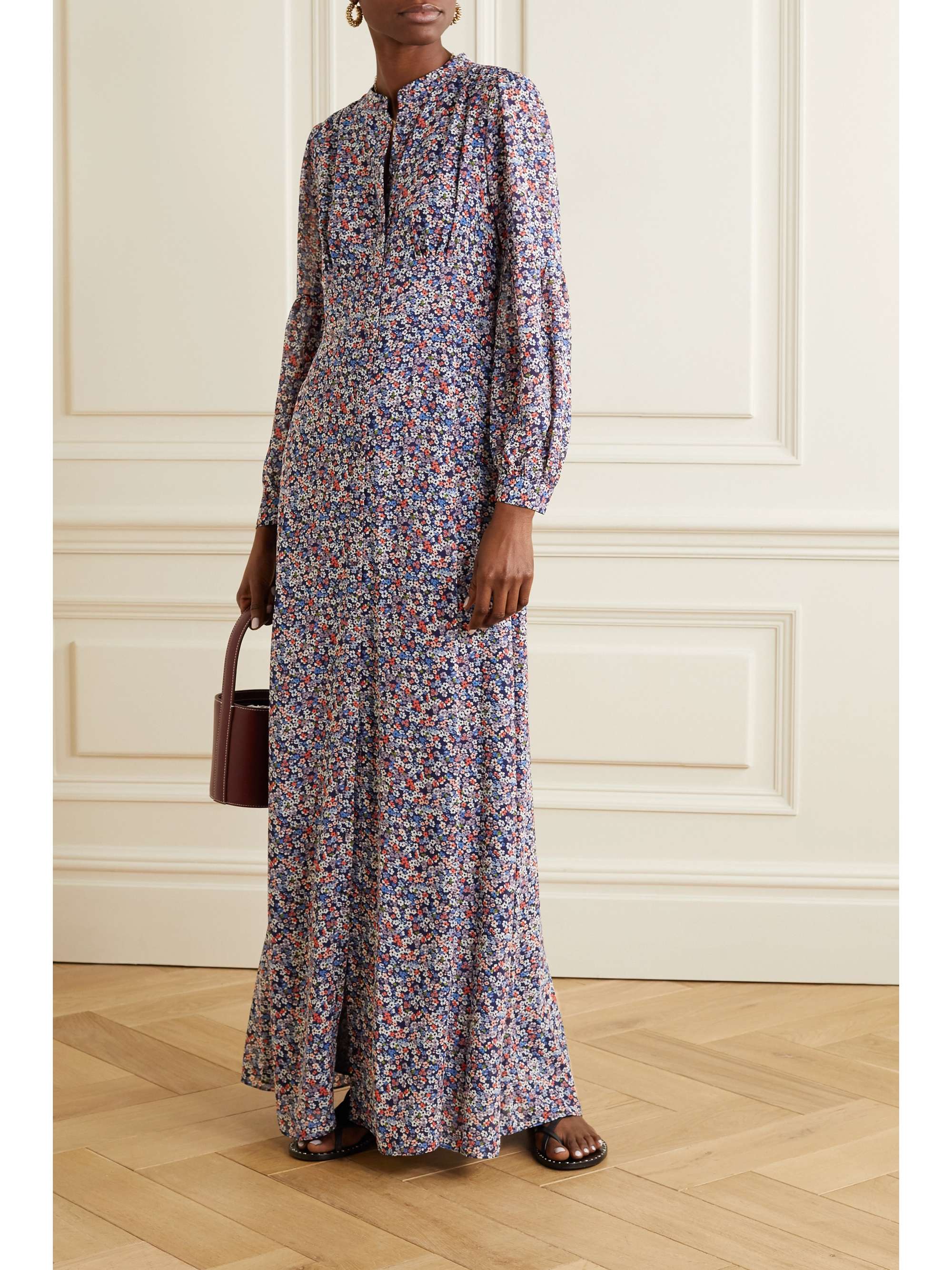 MICHAEL MICHAEL KORS Floral-print georgette maxi dress