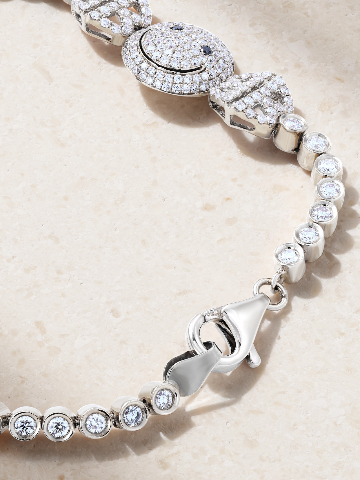 LORRAINE SCHWARTZ 18-KARAT WHITE GOLD DIAMOND BRACELET