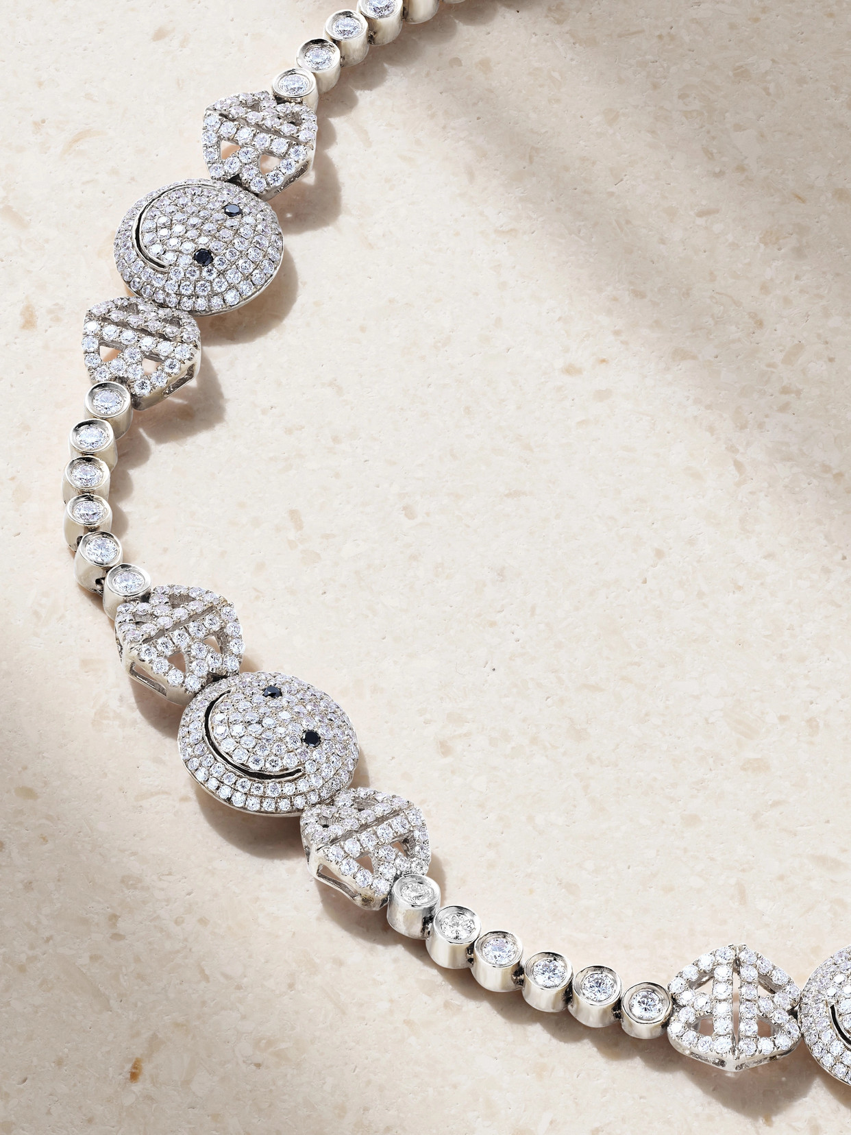 LORRAINE SCHWARTZ 18-KARAT WHITE GOLD DIAMOND BRACELET