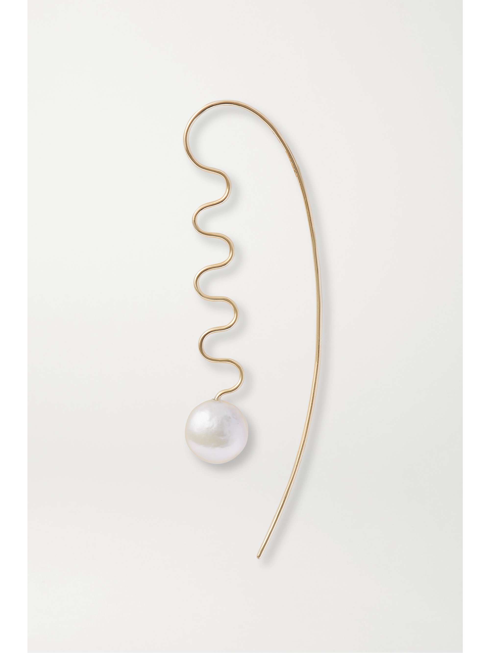 MARIA BLACK Agosto gold pearl earring