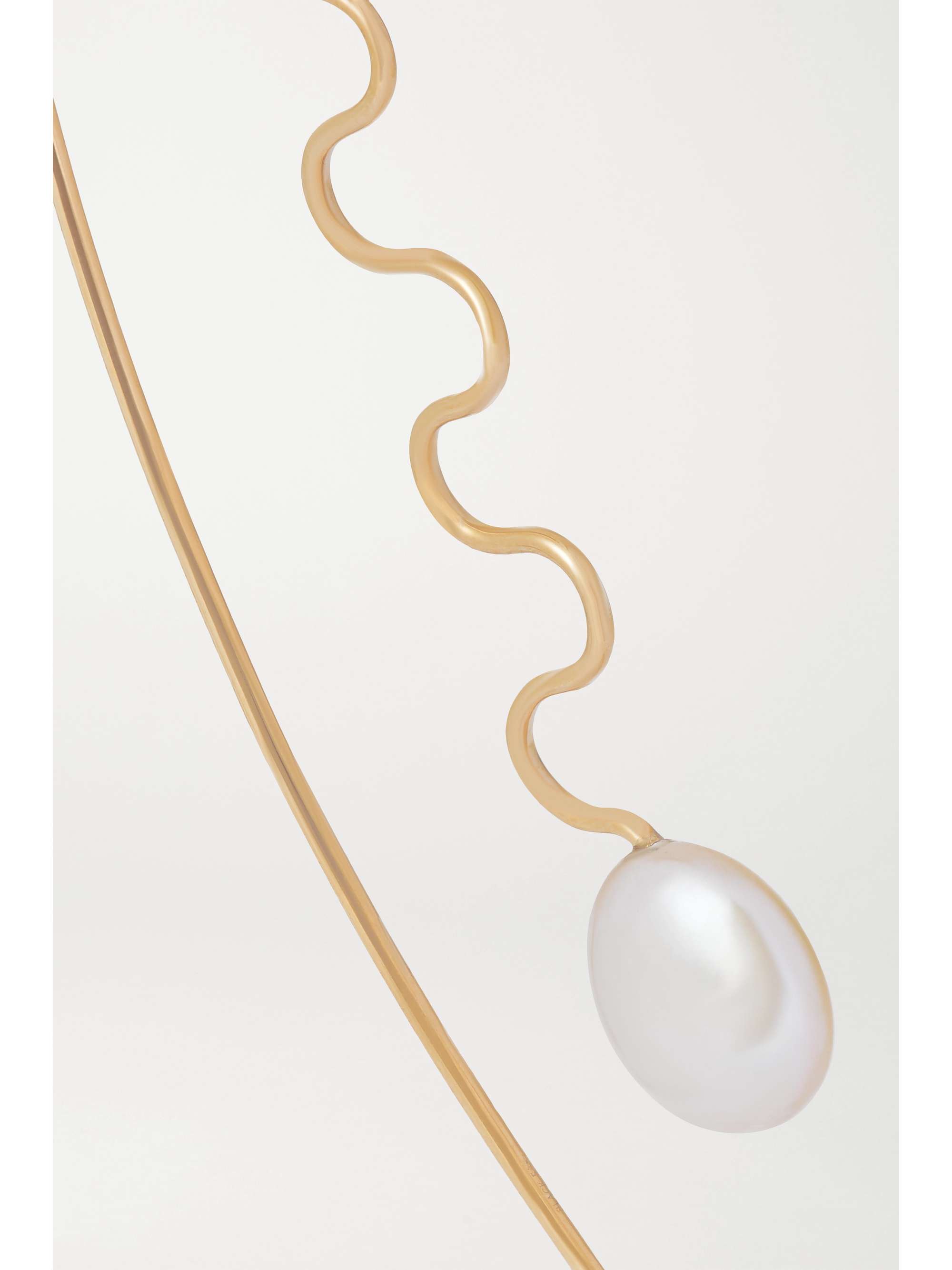 MARIA BLACK Agosto gold pearl earring