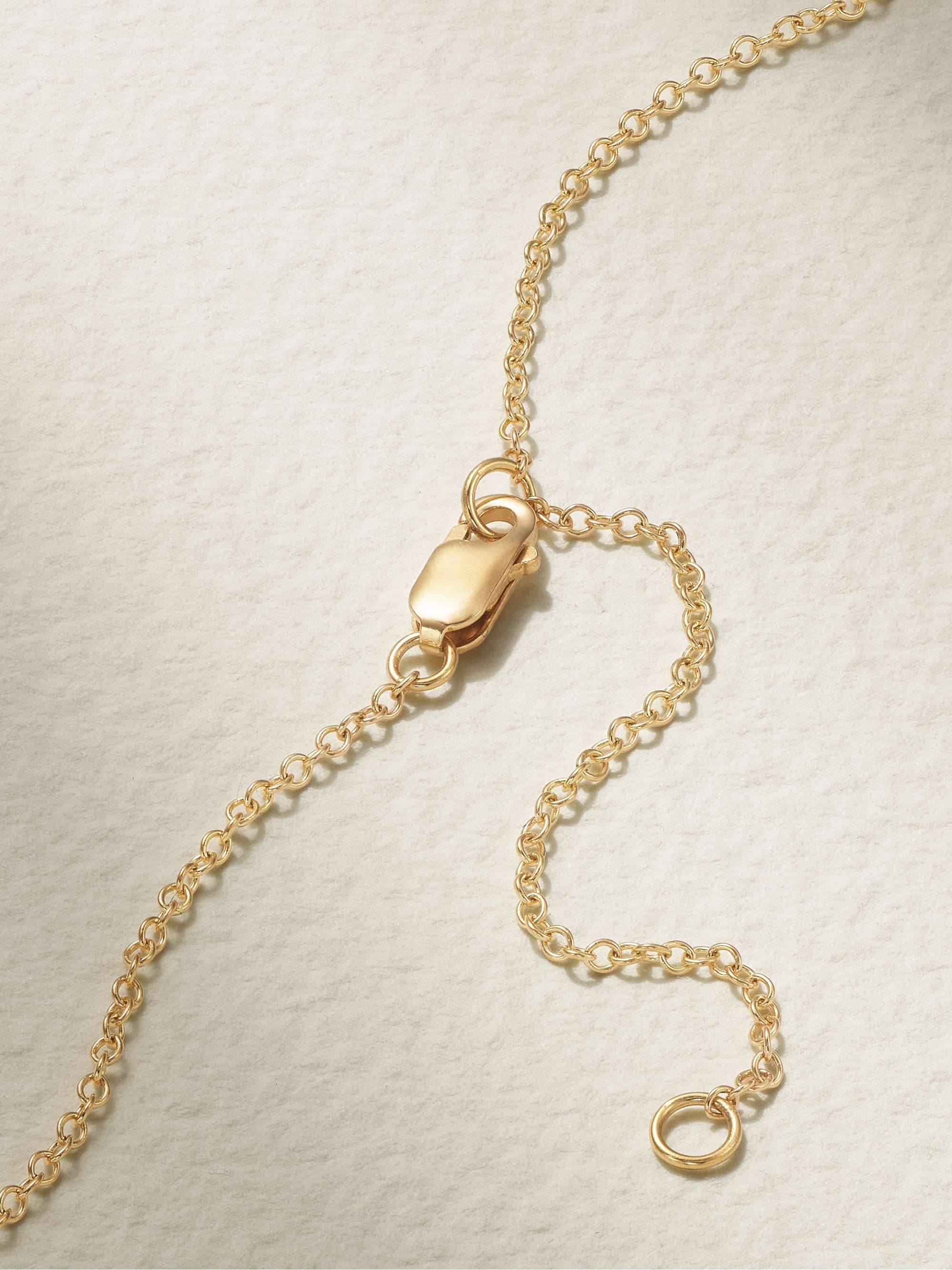 MARIA TASH Lotus 18-karat gold diamond necklace