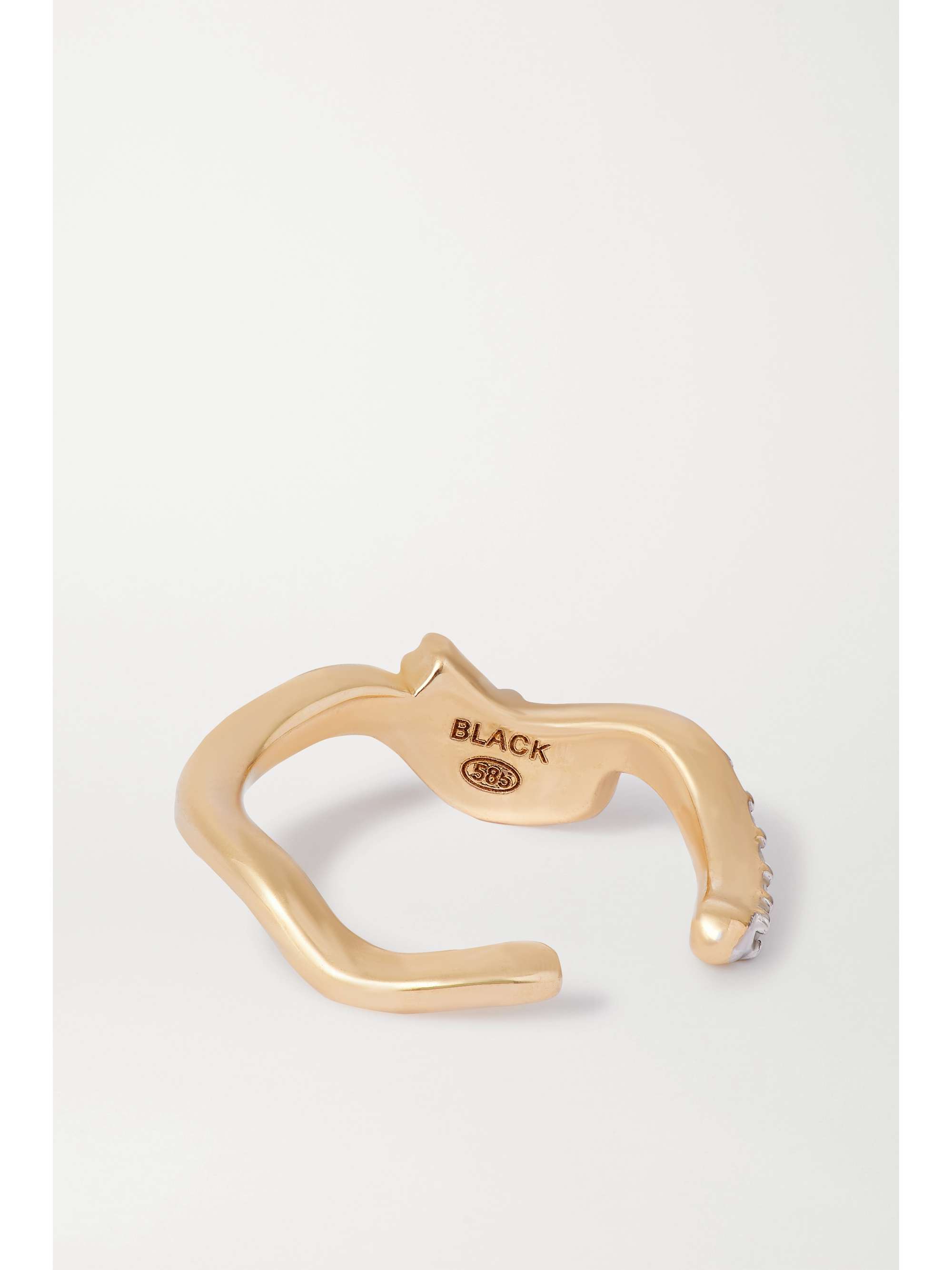MARIA BLACK Gold diamond ear cuff
