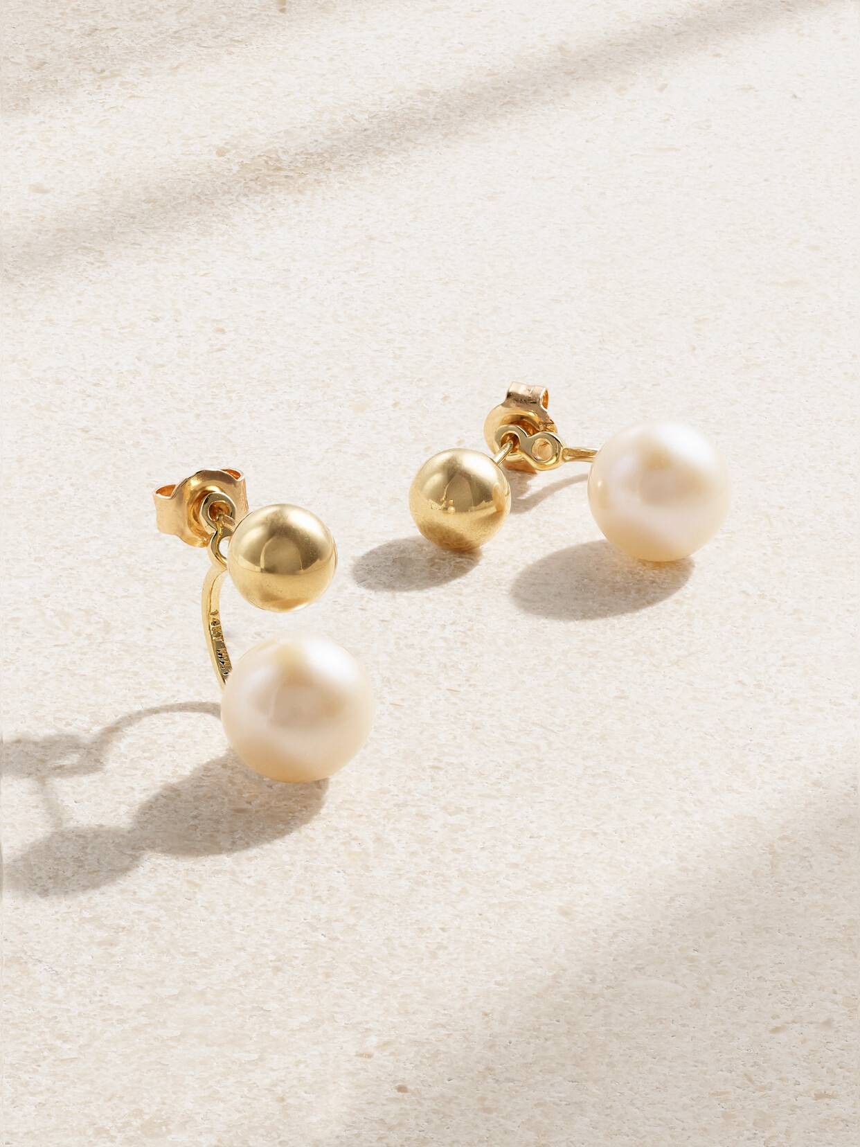 Mateo 14-karat Gold Pearl Earrings