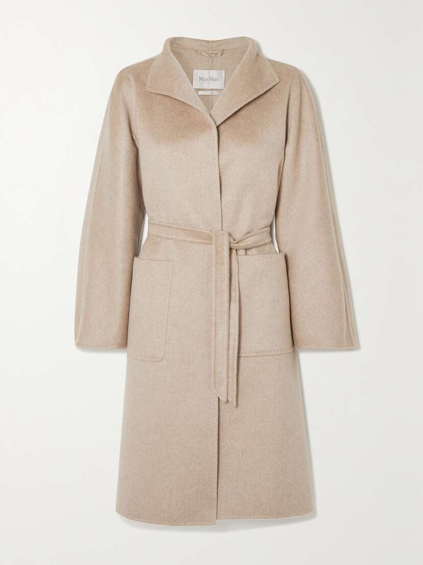Max Mara Lilia Belted Cashmere Coat - UK 18