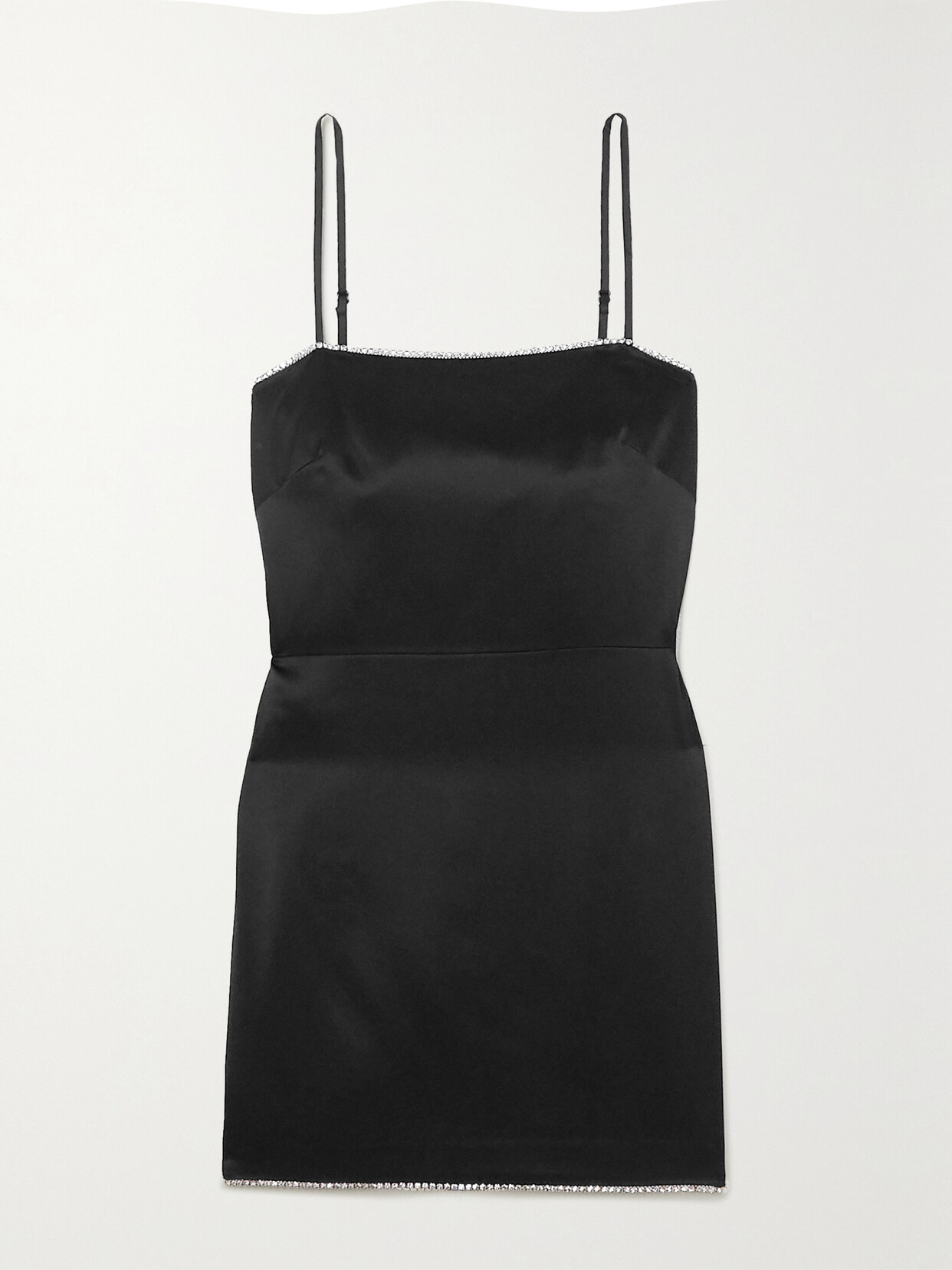 MICHELLE MASON Crystal-embellished Silk-crepe Mini Dress