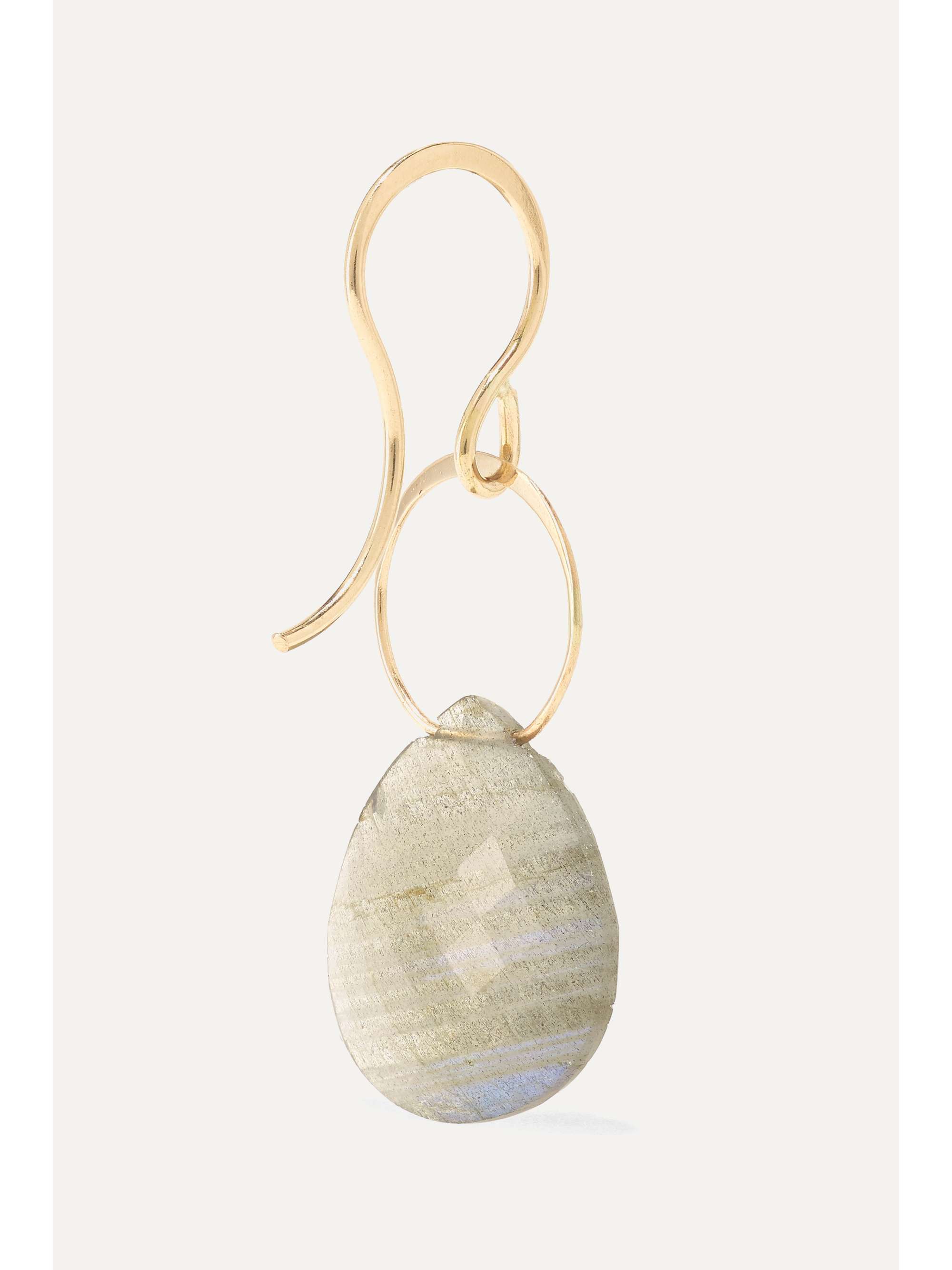 MELISSA JOY MANNING 14-karat gold labradorite earrings