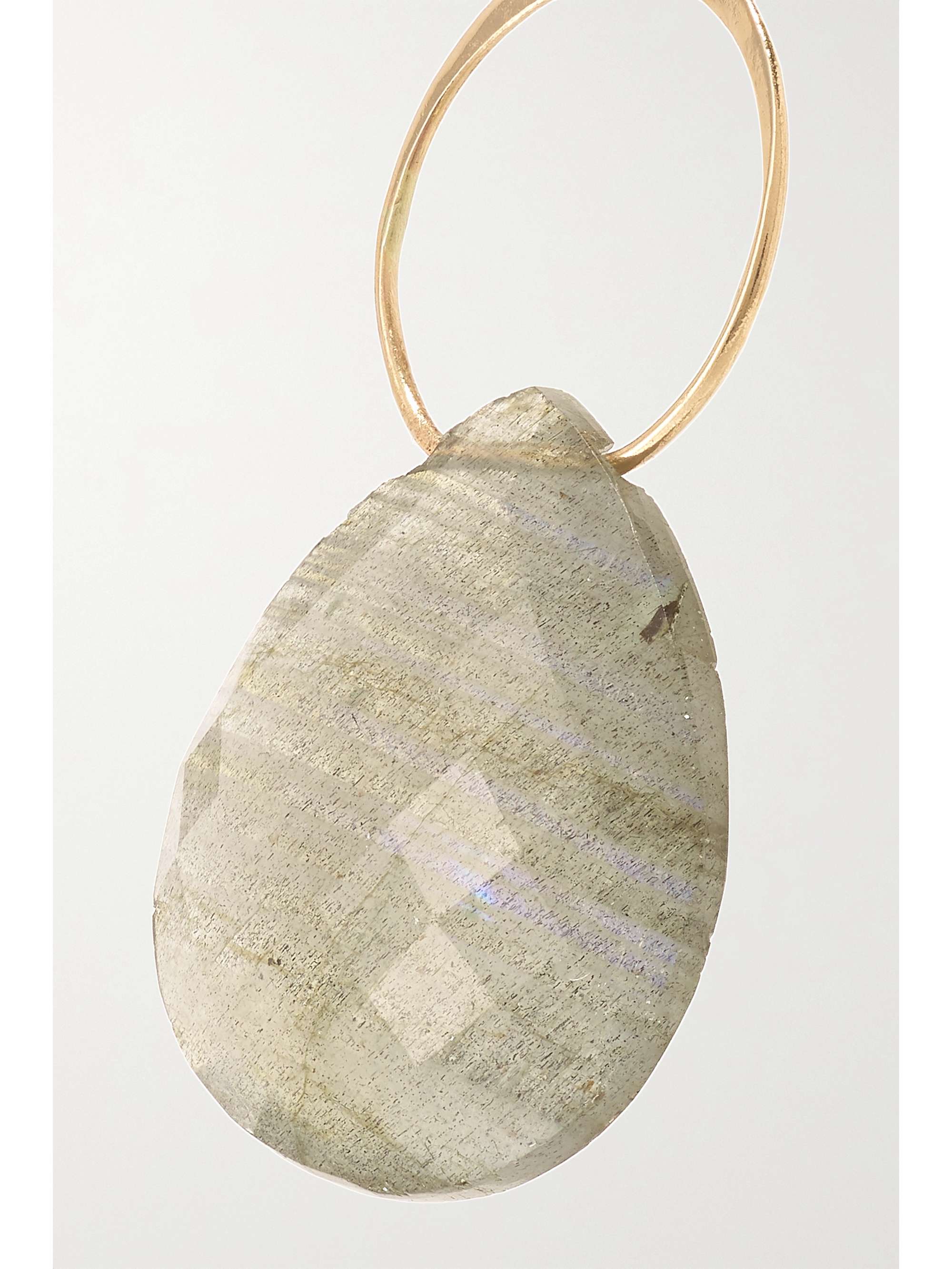 MELISSA JOY MANNING 14-karat gold labradorite earrings