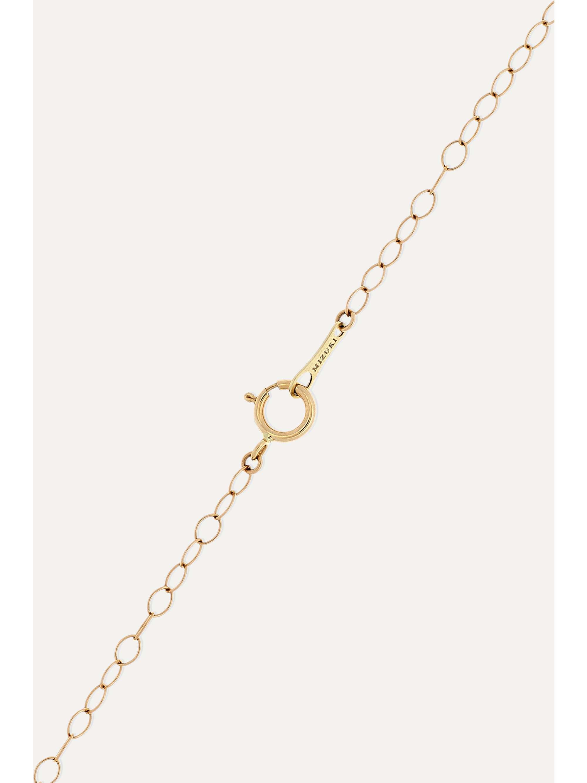 MIZUKI 14-karat gold diamond necklace
