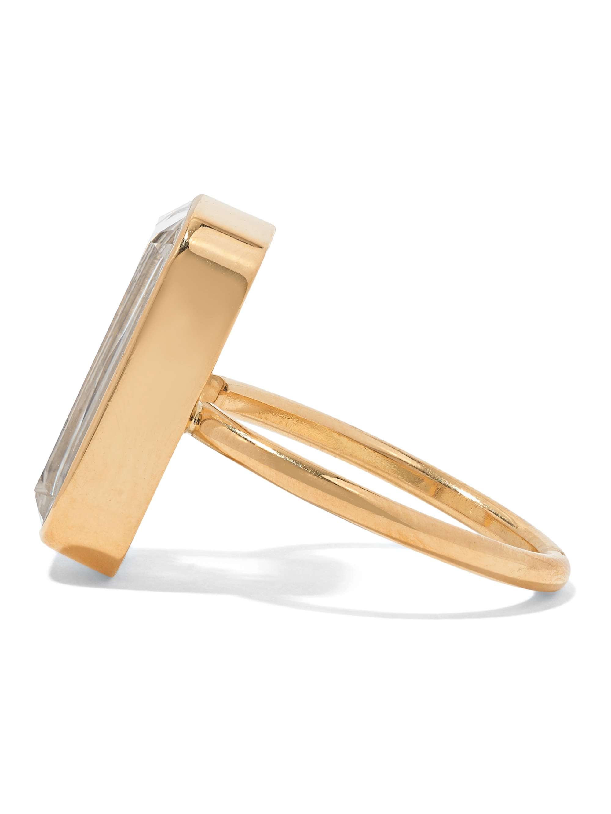 MORITZ GLIK 18-karat gold, sapphire crystal and diamond ring