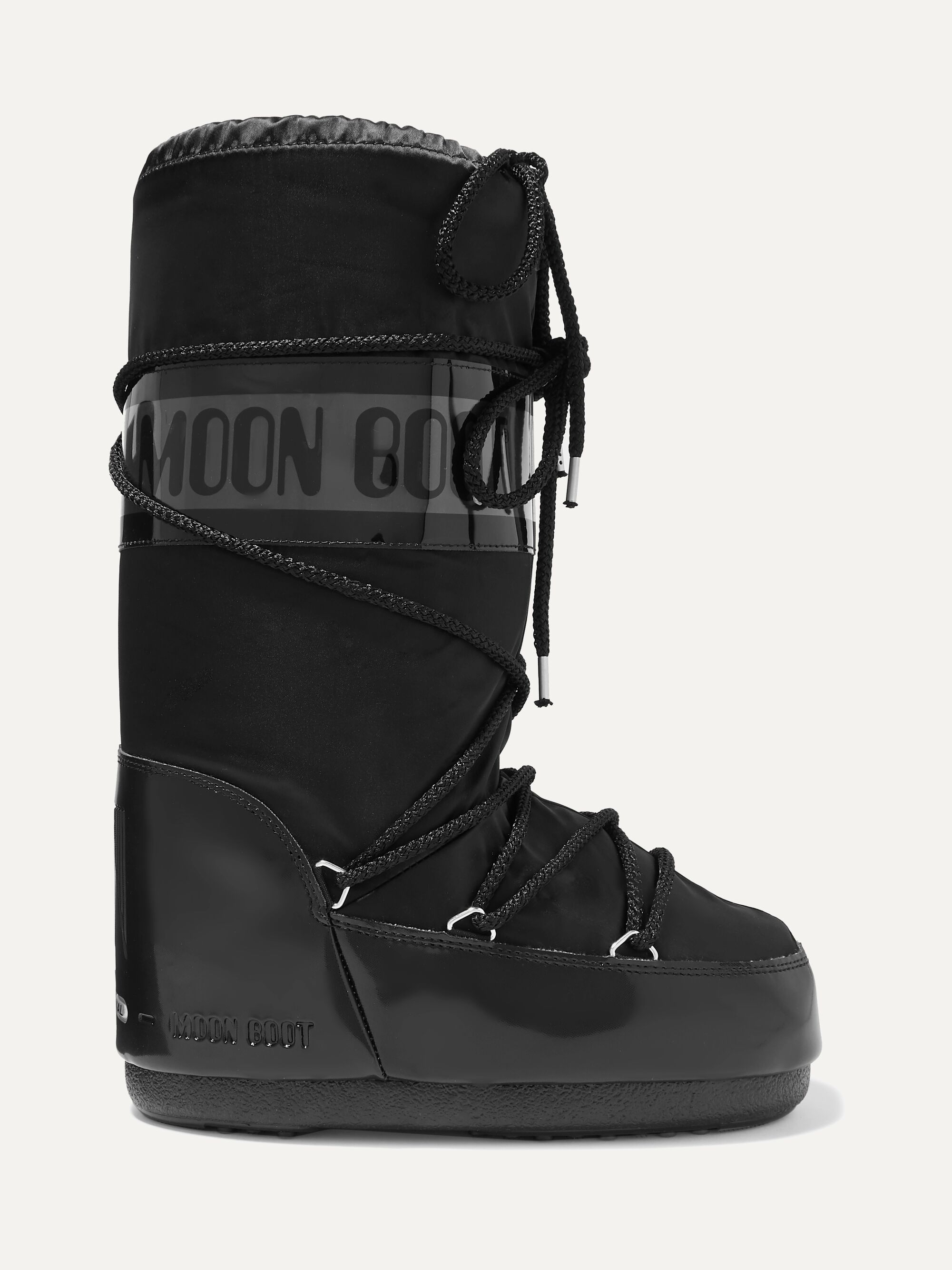 fendi printed shell and leather snow boots