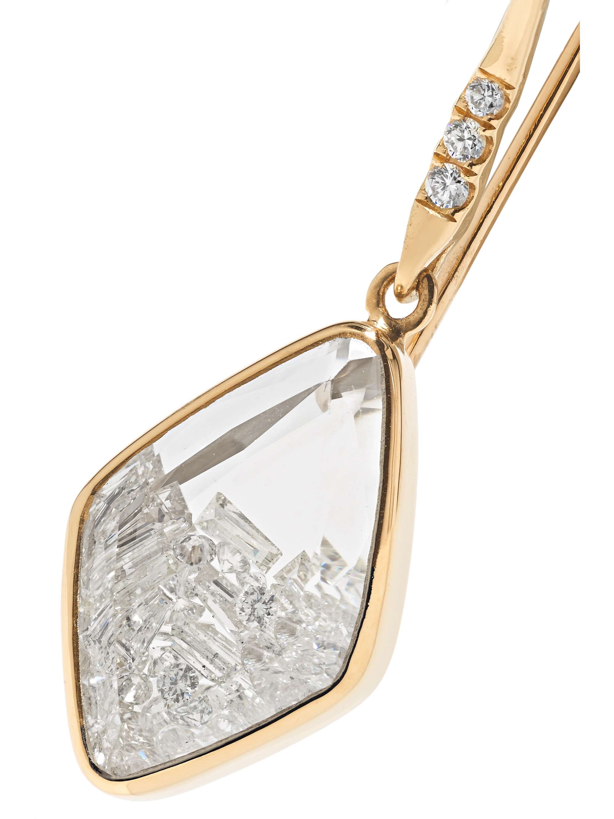 MORITZ GLIK Ohrringe aus 18 Karat Gold mit Saphiren und Diamanten