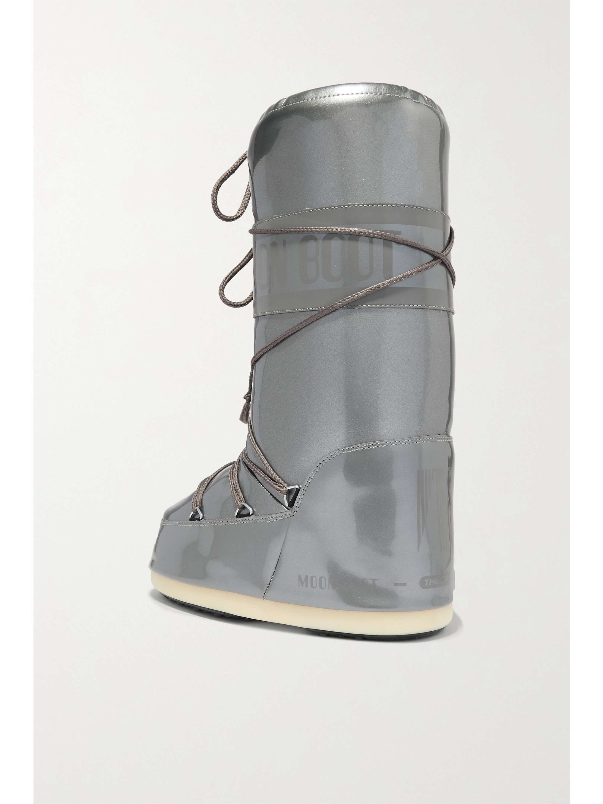 MOON BOOT Glance metallic rubber snow boots