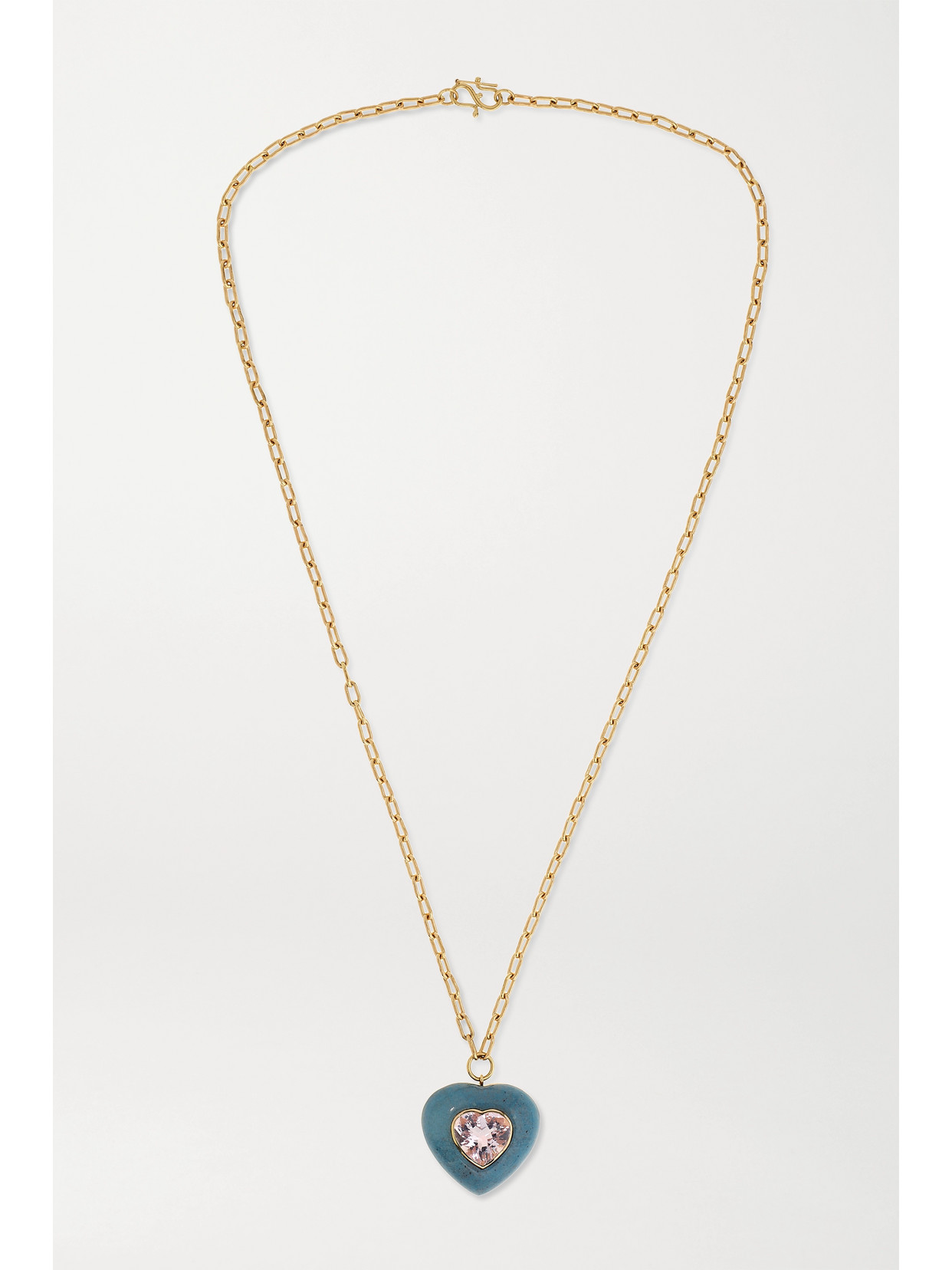 Retrouvaí - Lollipop 14-karat Gold, Trolleite And Morganite Necklace - one size 22 Awaiting product image