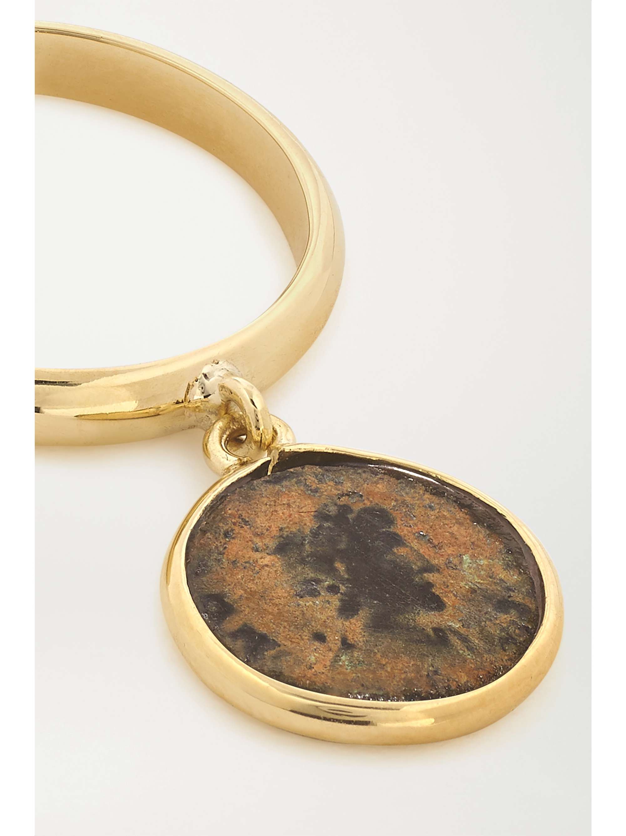 DUBINI Emperor Flip 18-karat gold bronze ring