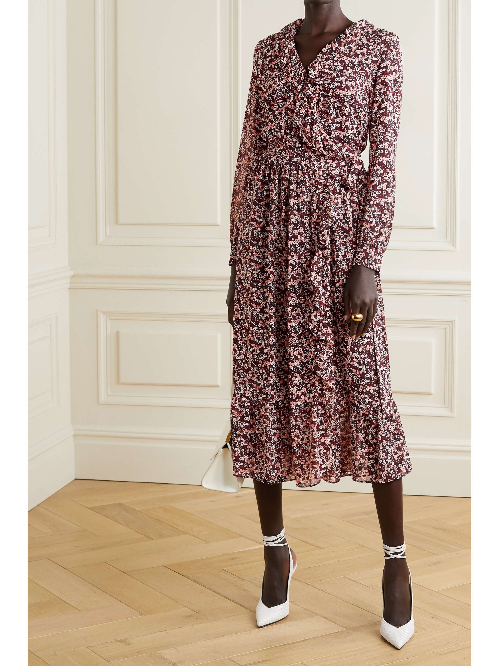 michael kors botanical print dress