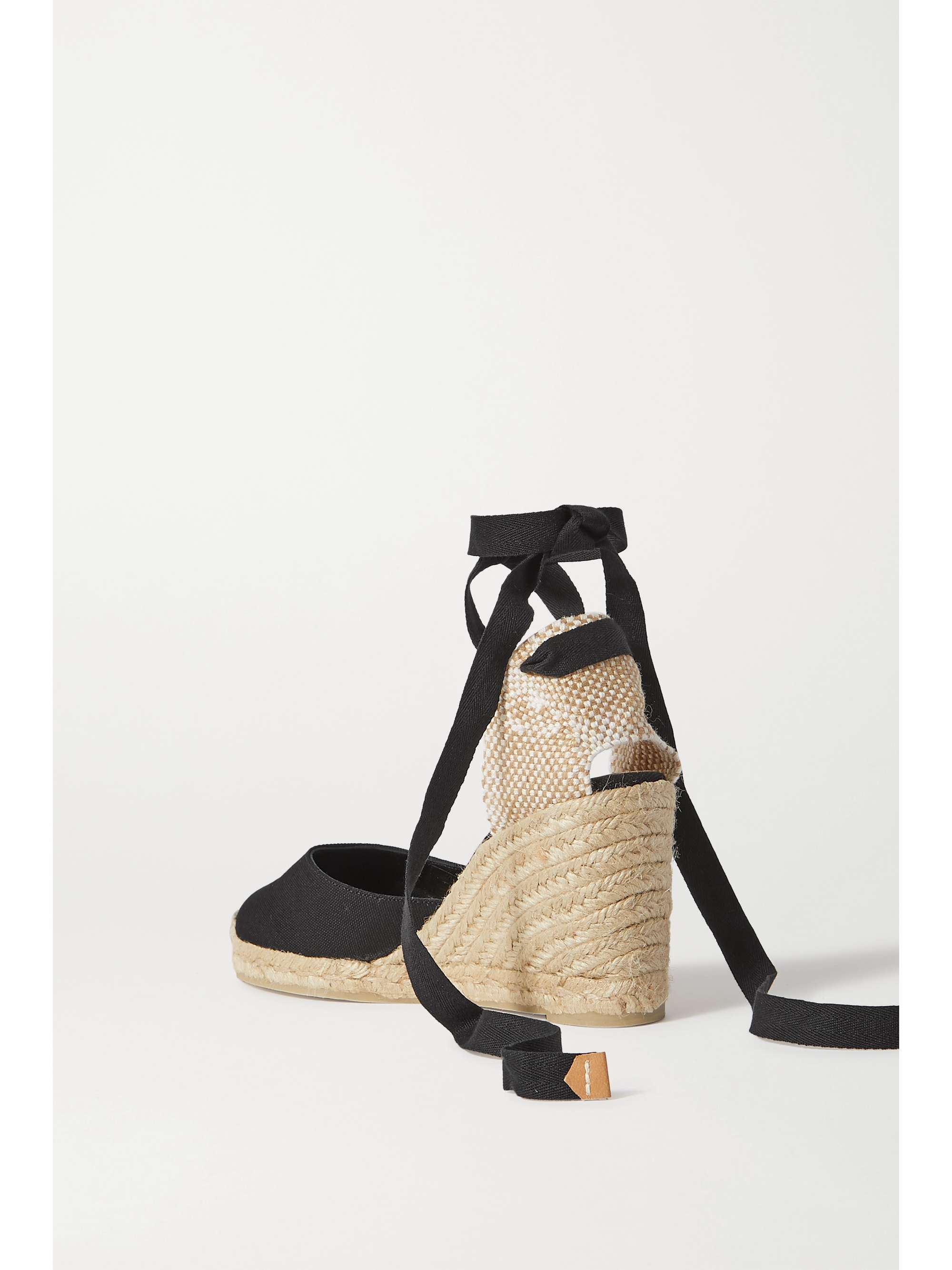 Black Carina 80 canvas wedge espadrilles | | NET-A-PORTER