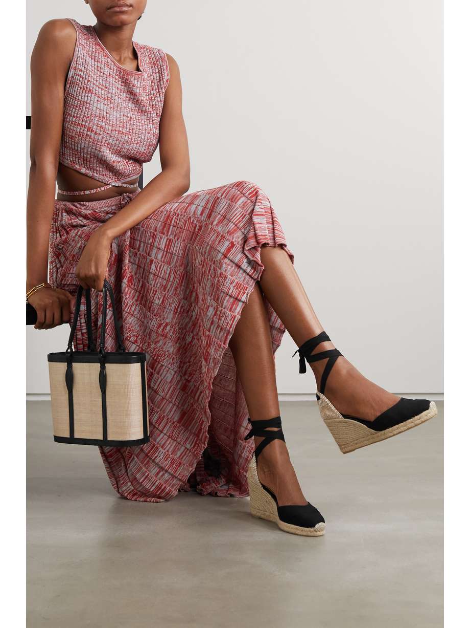 Black Castaner espadrille wedges