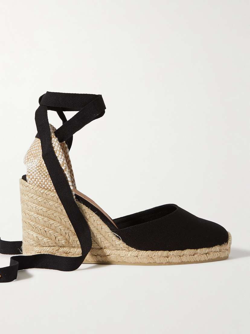 Castañer Carina 80 Canvas Wedge Espadrilles