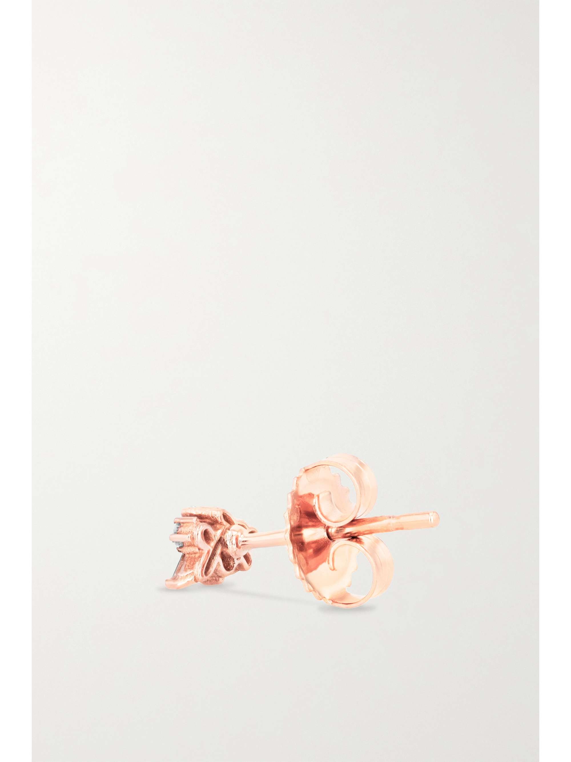 SUZANNE KALAN 18-karat rose gold diamond earrings