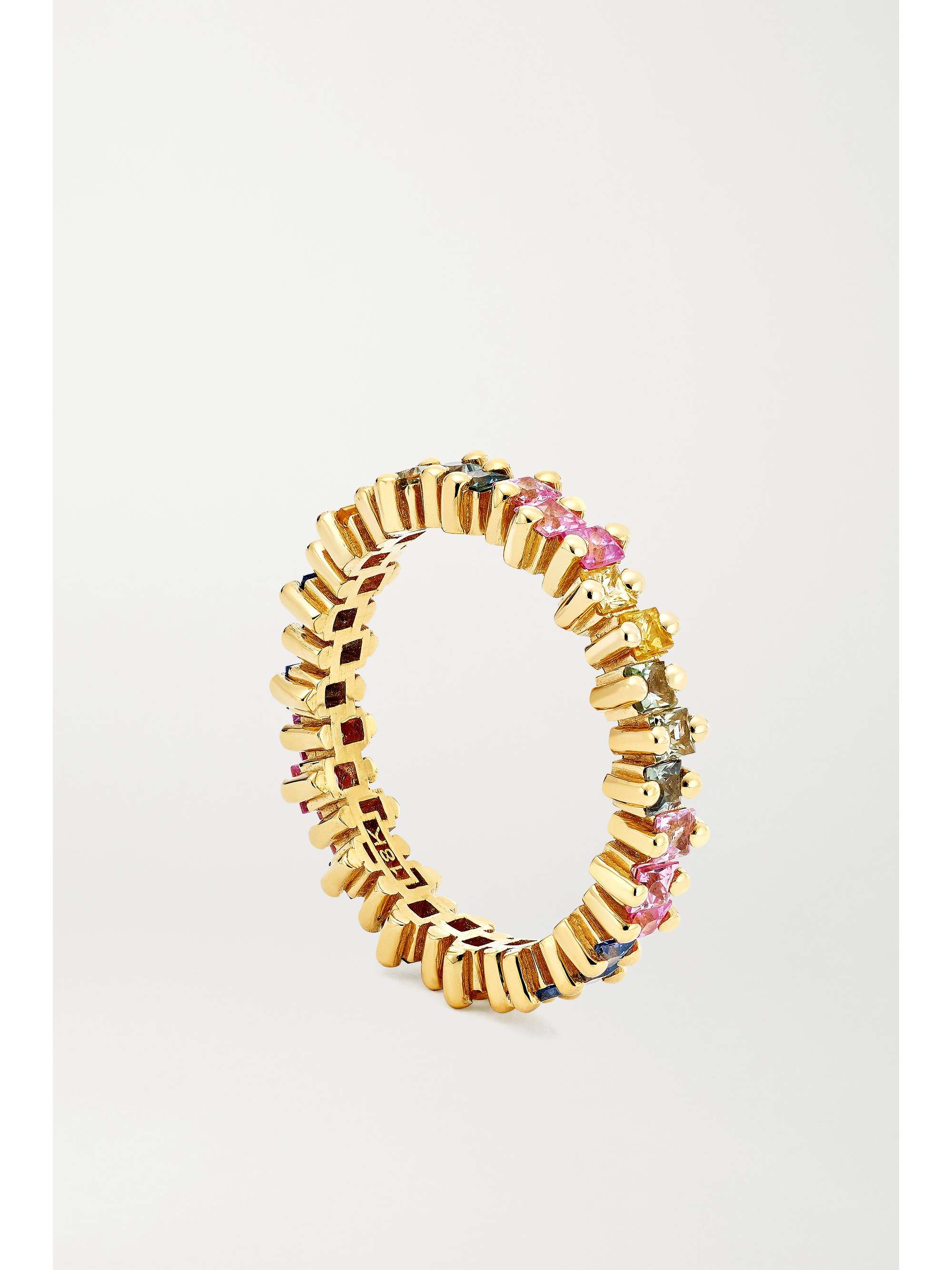 SUZANNE KALAN 18-karat gold sapphire ring