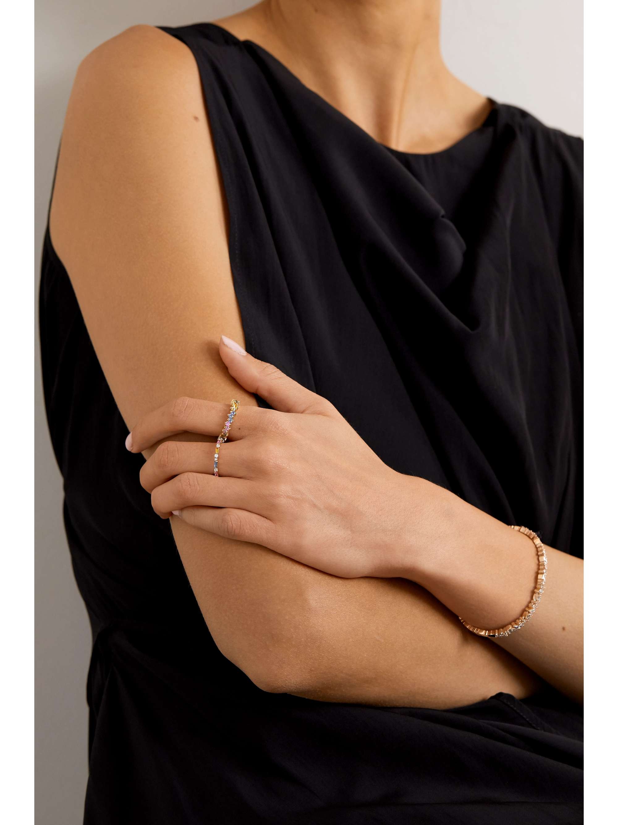 SUZANNE KALAN 18-karat gold sapphire ring