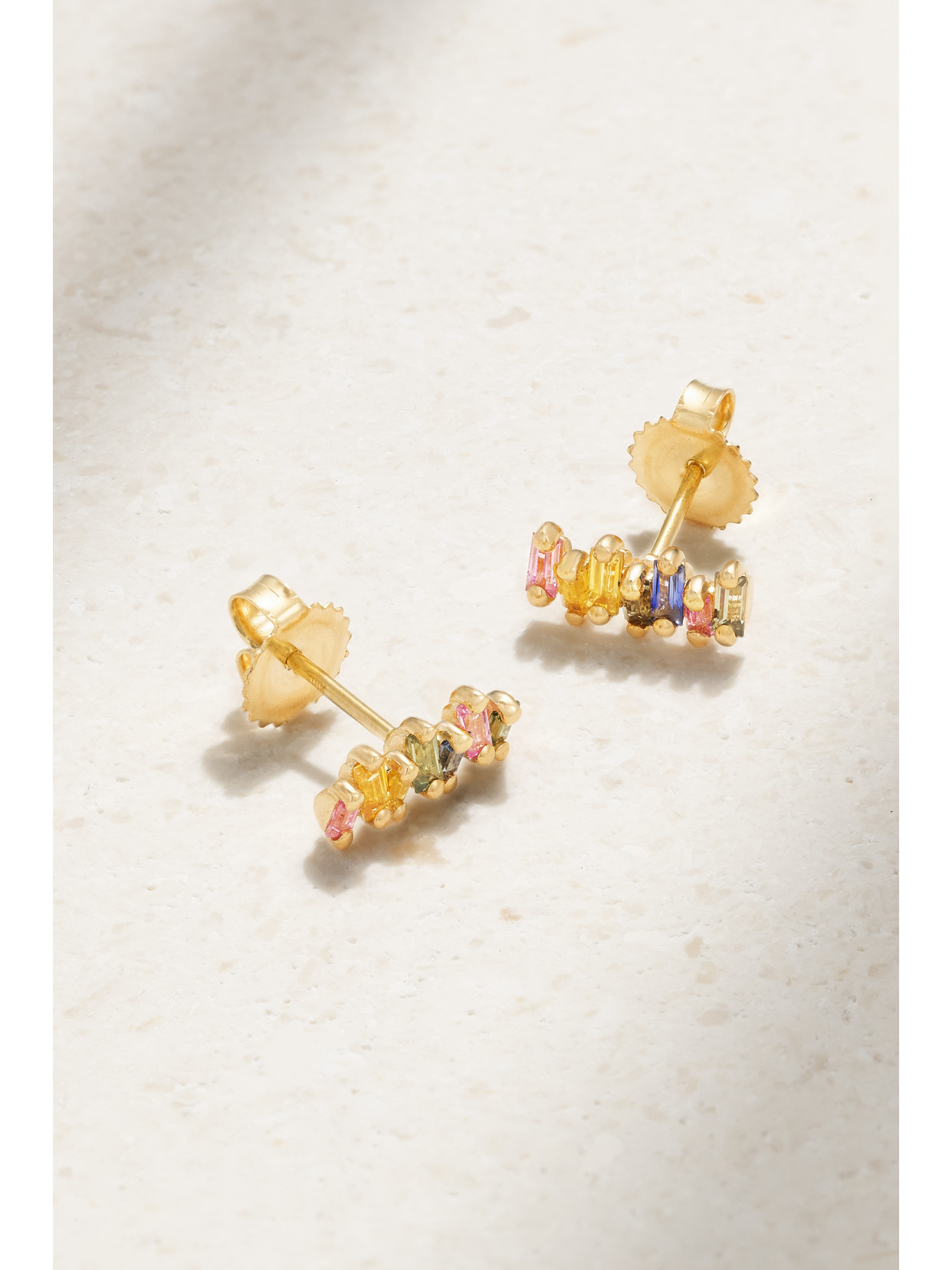 Suzanne Kalan - 18-karat Gold Sapphire Earrings - One size