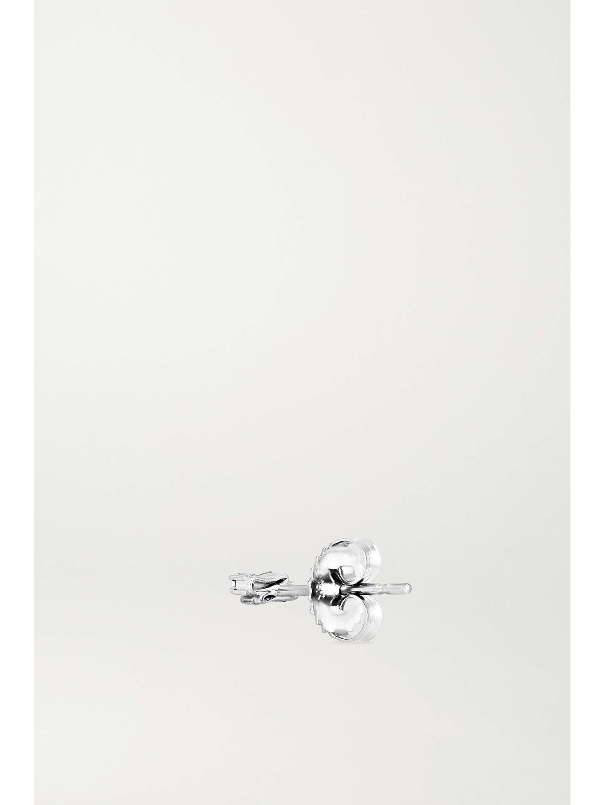 SUZANNE KALAN 18-karat white gold diamond earrings