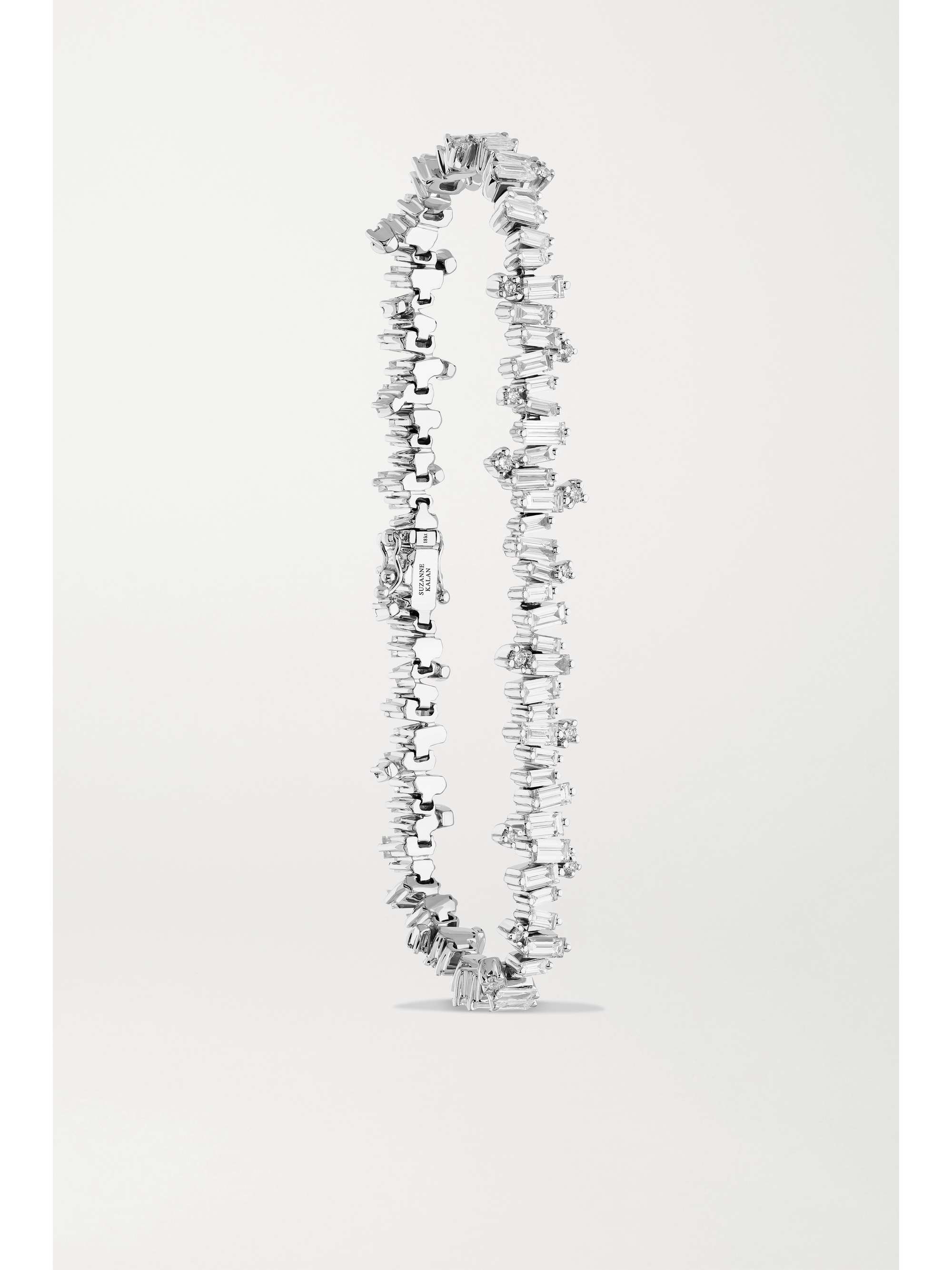 SUZANNE KALAN Fireworks 18-karat white gold diamond tennis bracelet