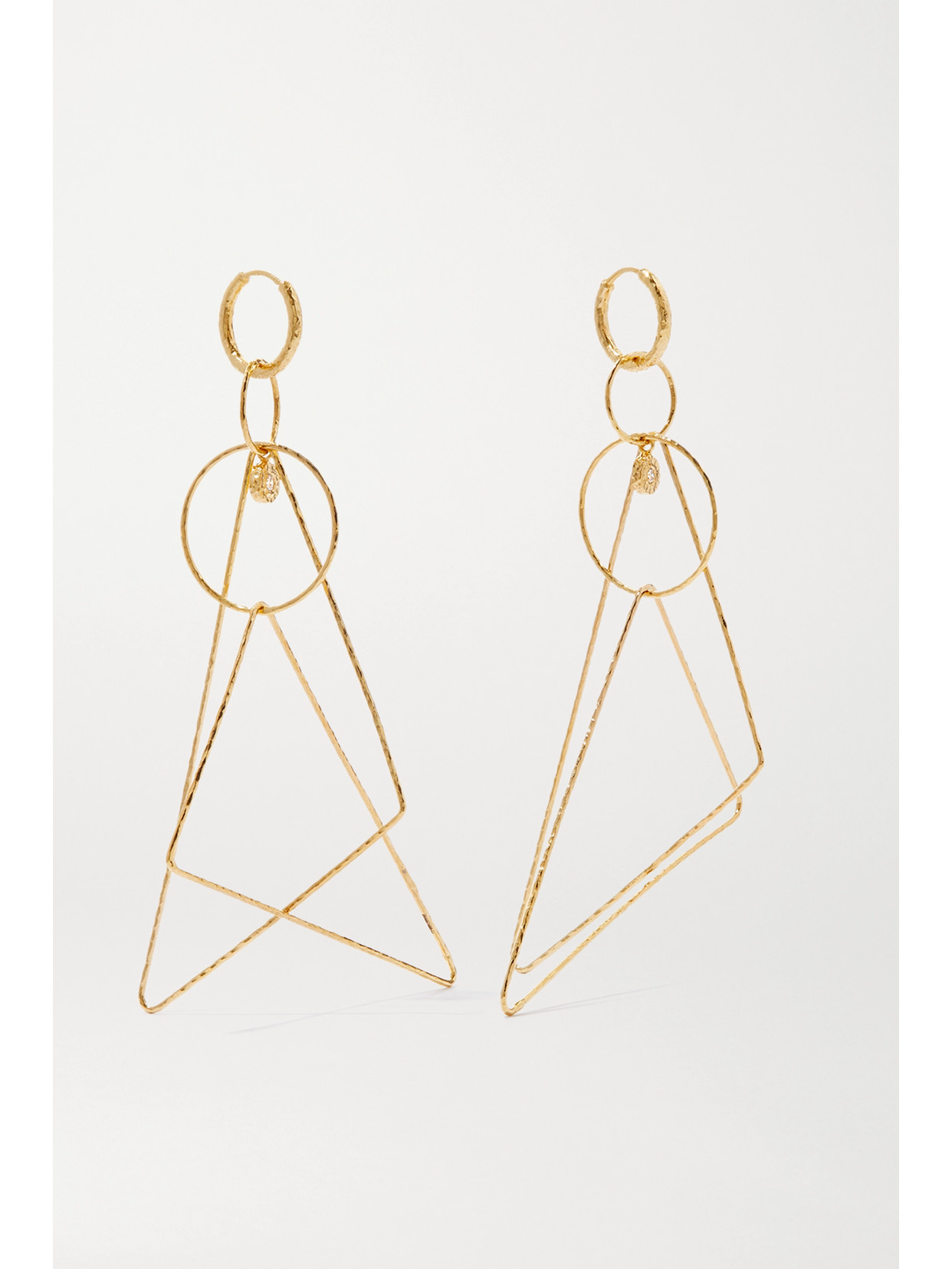 Octavia Elizabeth + Net Sustain Whimsy 18-karat Recycled Gold Diamond Earrings In Gold